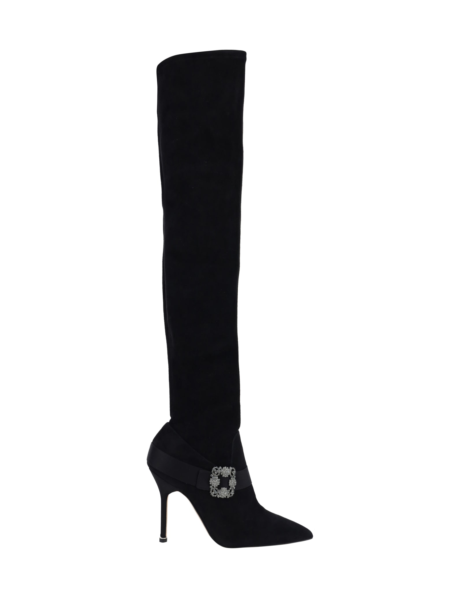 MANOLO BLAHNIK HEELED PLINIANUTHI BOOTS