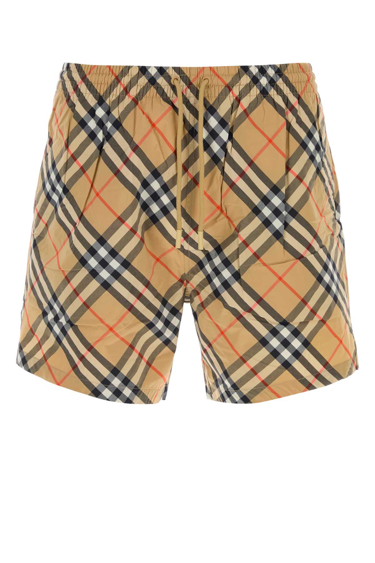 Burberry Embroidered Nylon Swimming Shorts In Multi