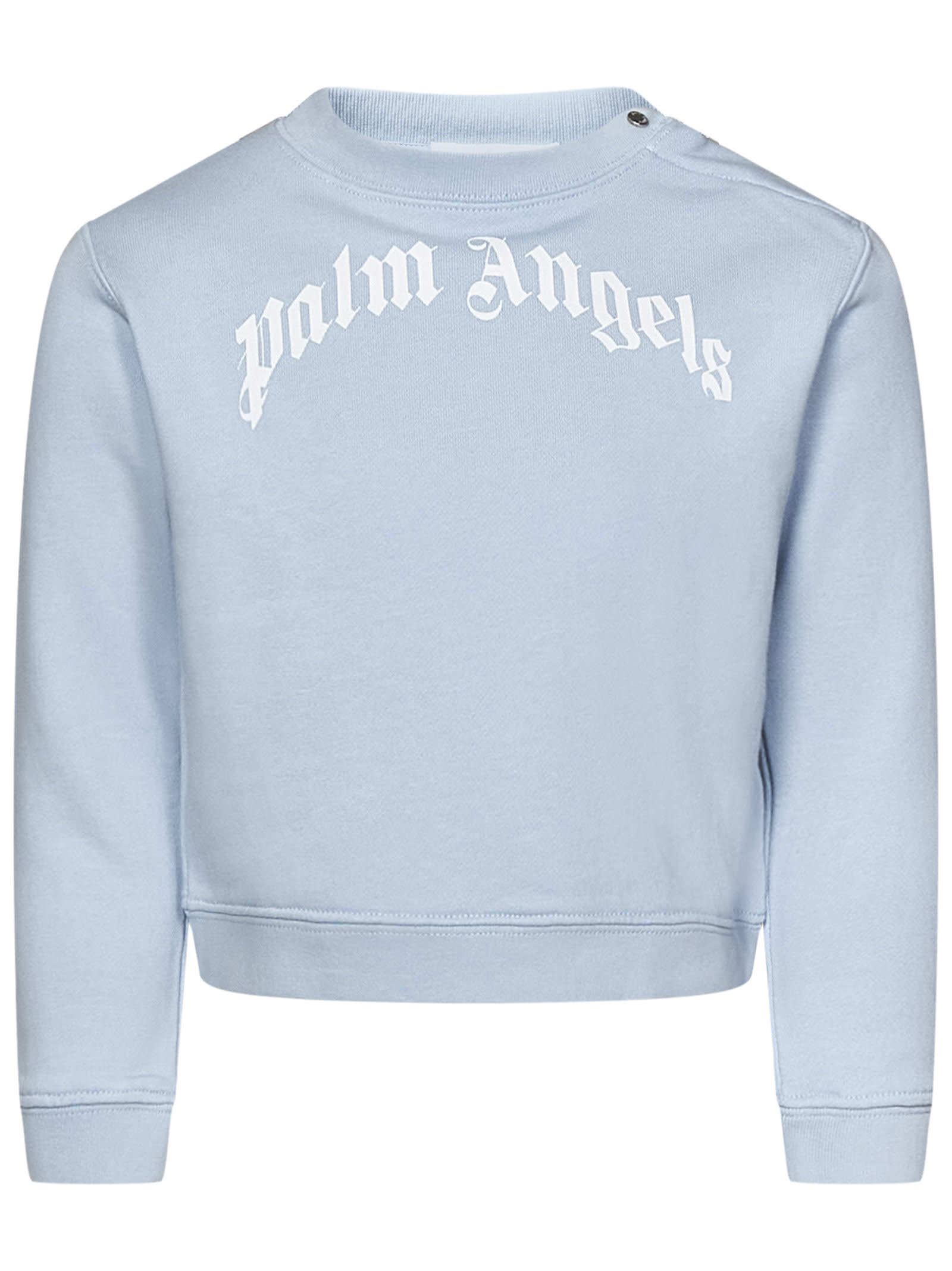 Palm Angels Babies' Sweatshirt In Light Blue