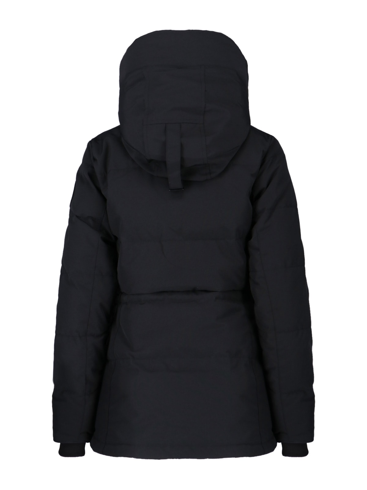 Canada Goose Hooded Quilted Jacket Long Sleeves In Black