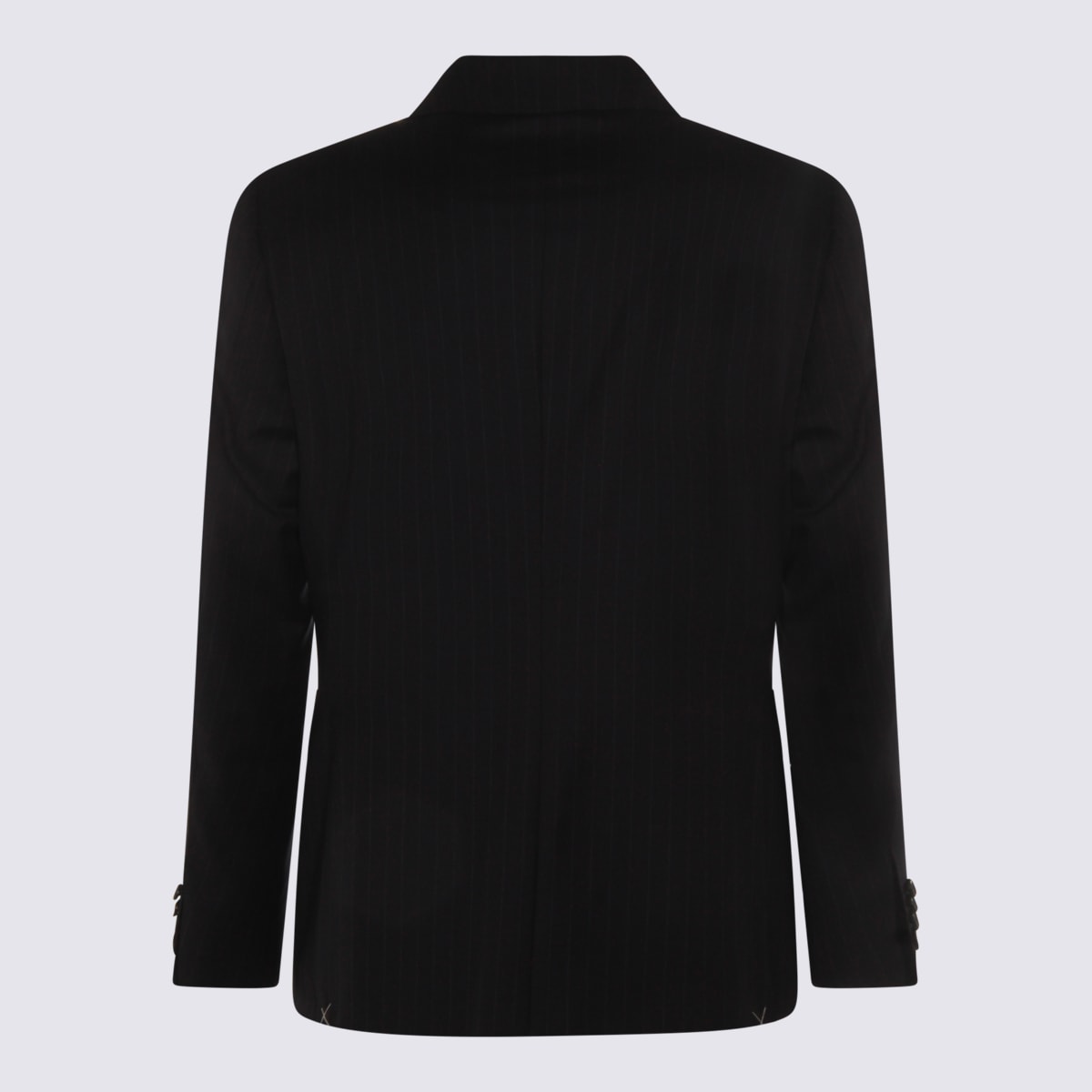 Canali Black Wool Suits In Black