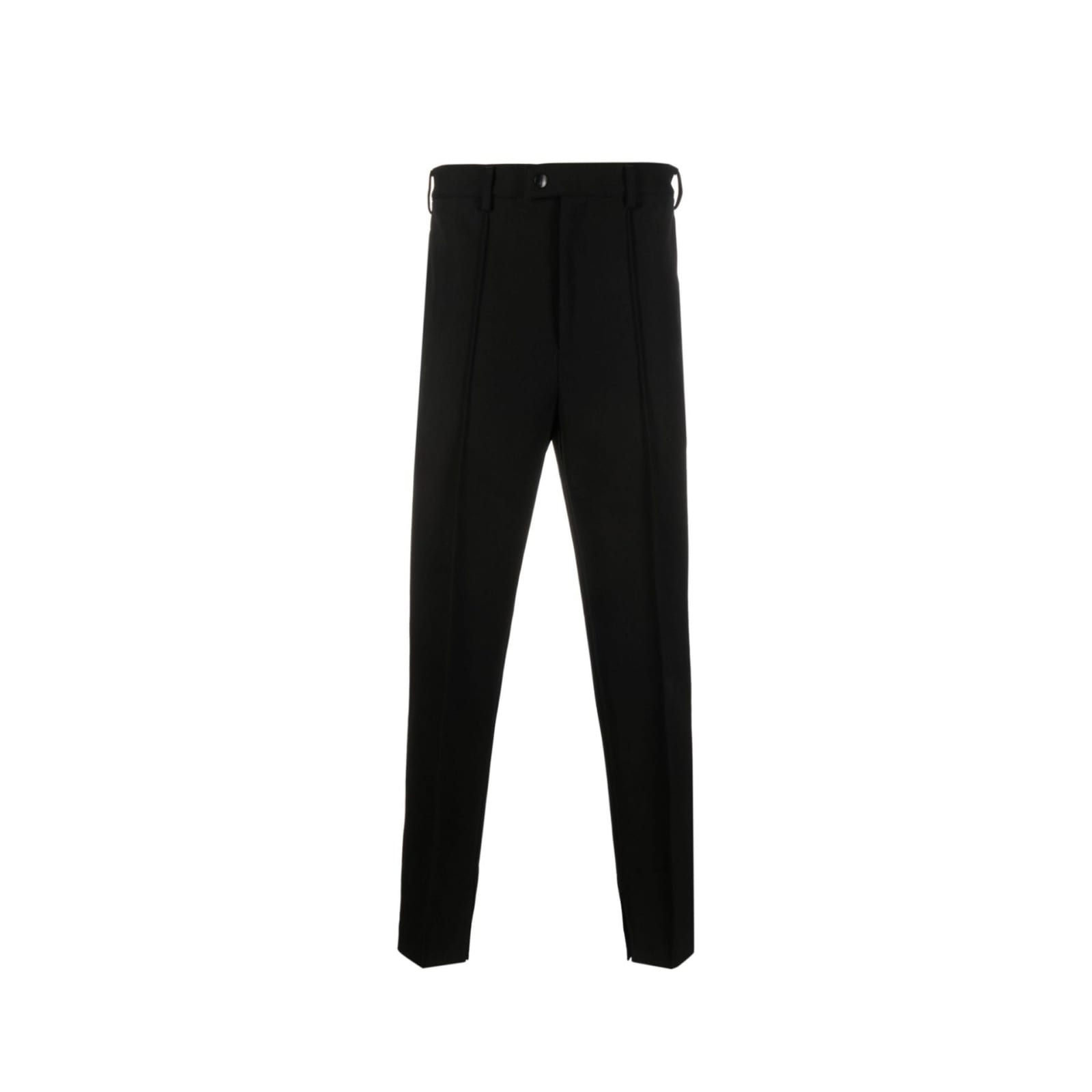 Shop Prada Slim Trousers In Black
