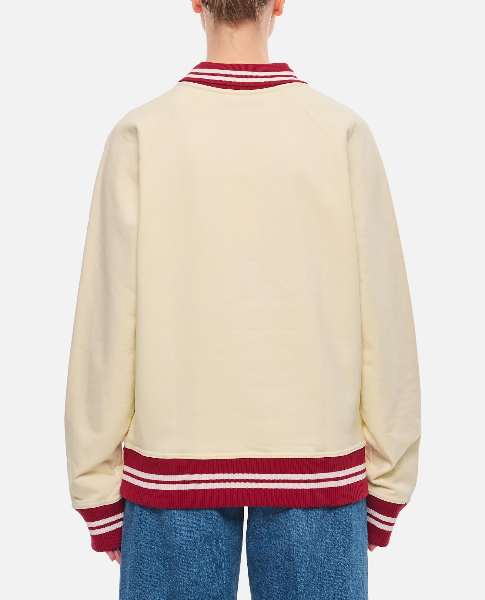 Shop Wales Bonner Crew Jumper In Beige