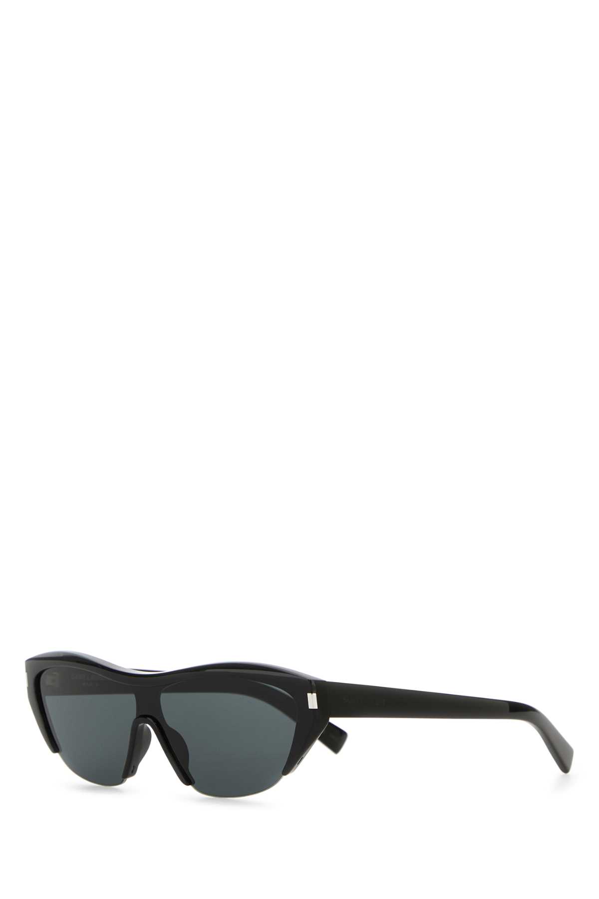Saint Laurent Black Acetate Sl 704 Sunglasses In Black