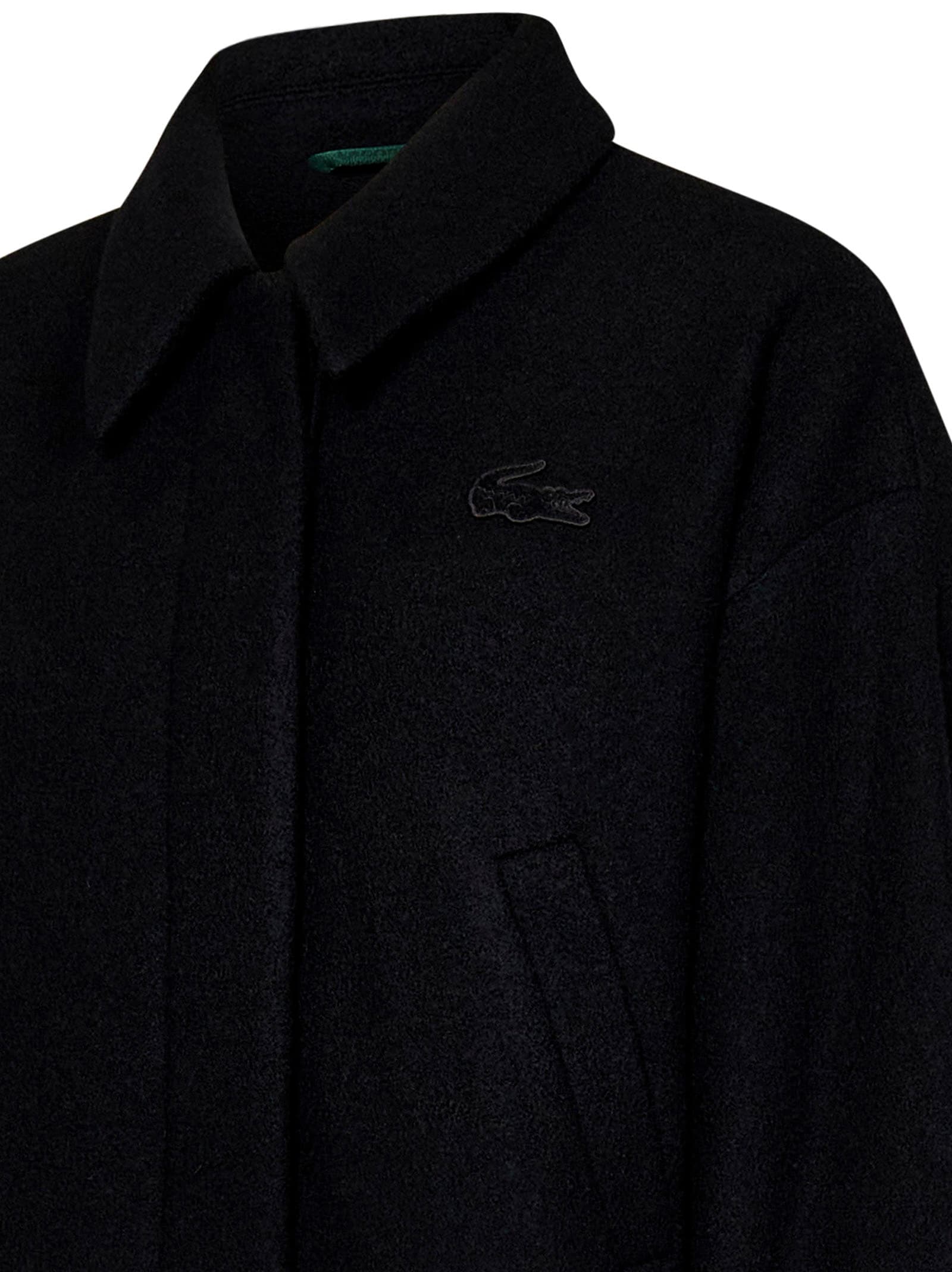 Shop Lacoste Jacket In Black