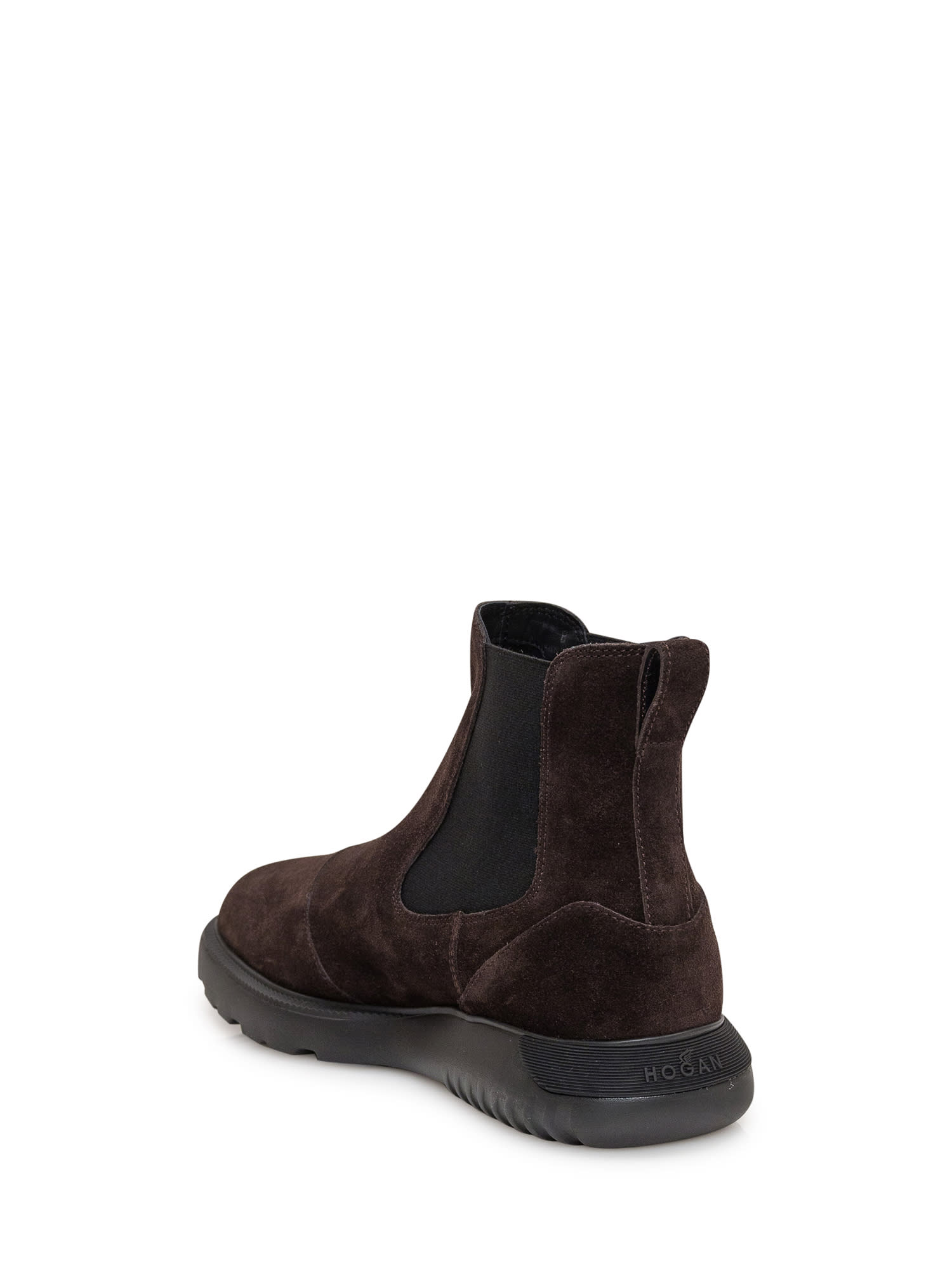 Shop Hogan H600 Chelsea Ankle Boots In Ebano