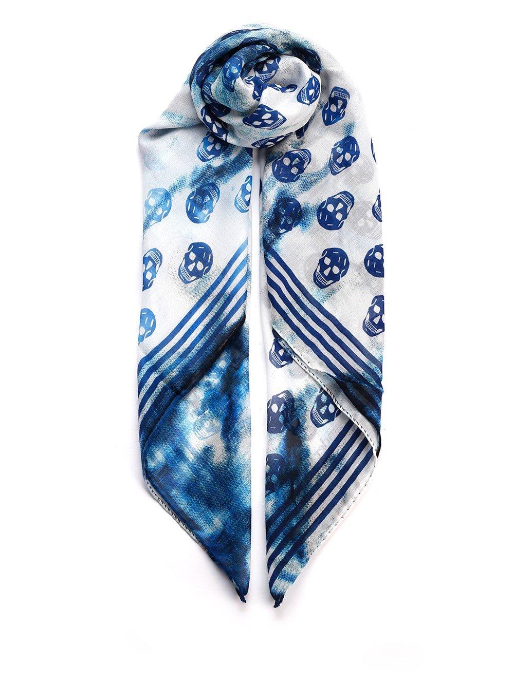 Alexander McQueen Skull-printed Finished Edge Scarf