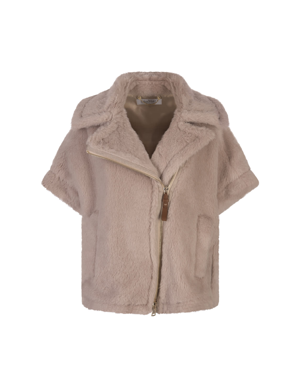 Shop Max Mara Sand Newmanto Cape In Cacha