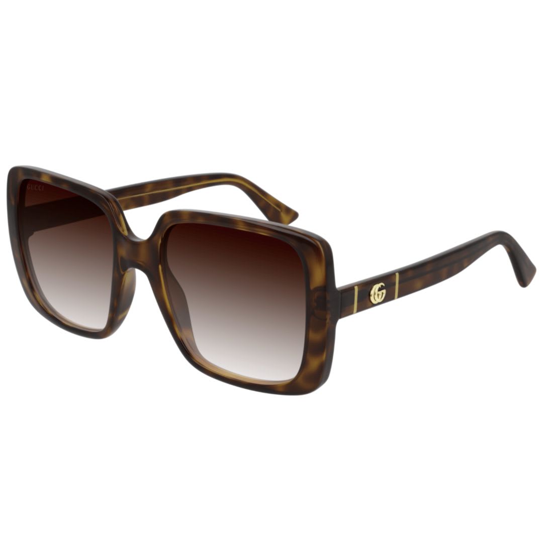 Gucci Gg0632s-002havana-havana-brown In Burgundy