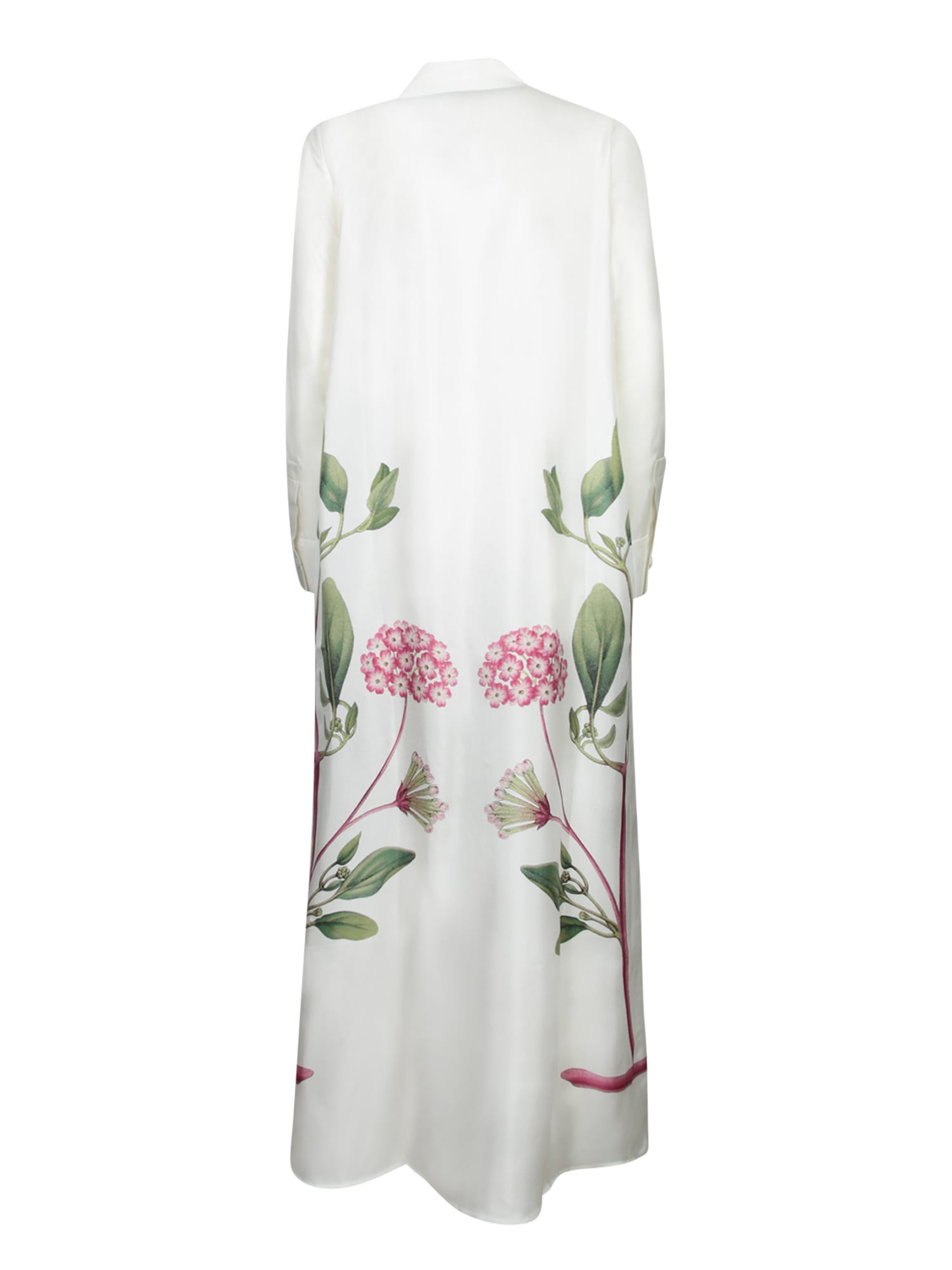 Shop Pierre-louis Mascia Floral Chemisier White-pink Dress