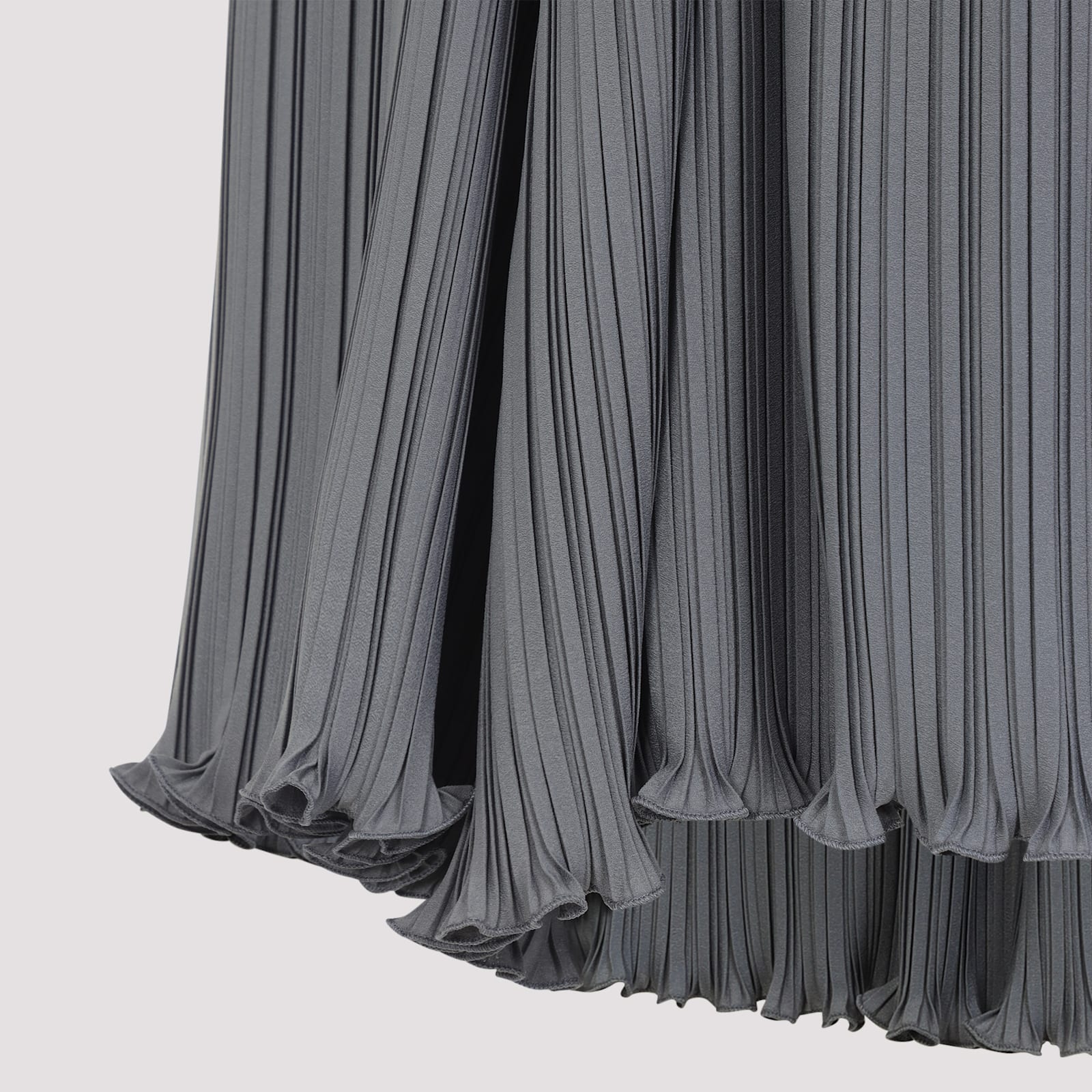 Lanvin Flowing Blouse With Intricate Pleating And Tie Closure