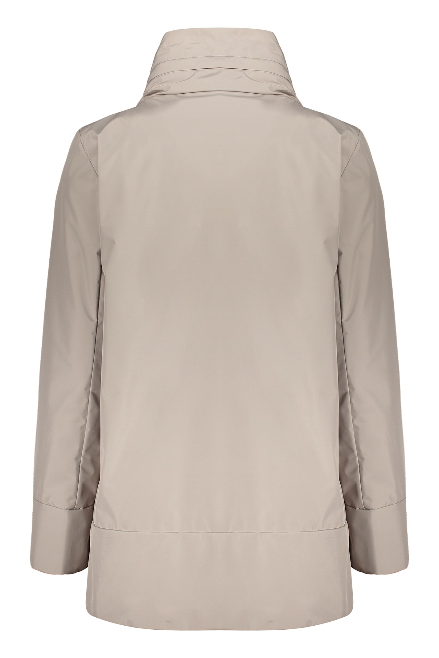 Moorer Waterproof Hooded Coat In Grey