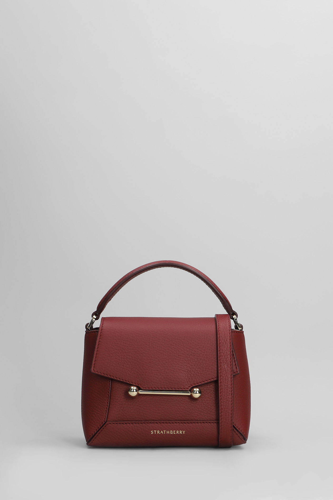 Mosaic Shoulder Bag In Bordeaux Leather