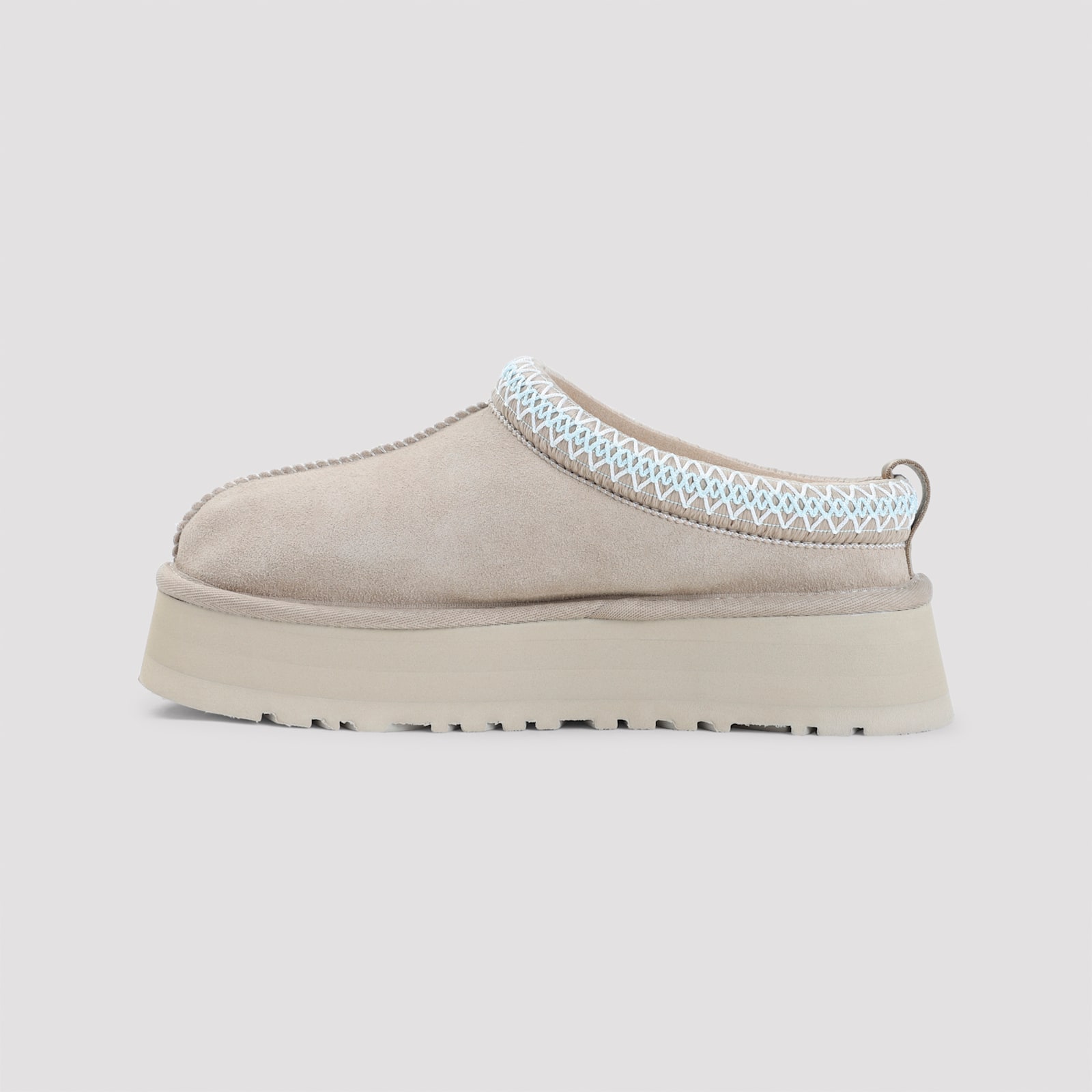 Ugg Tazz Ii Platform Suede Slippers In Neutral