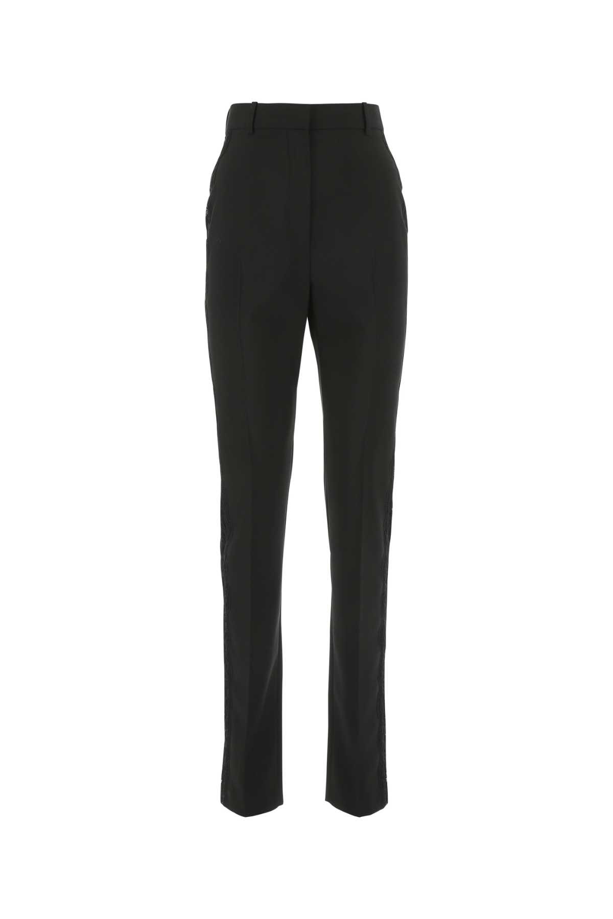 Black Wool Cigarette Pant