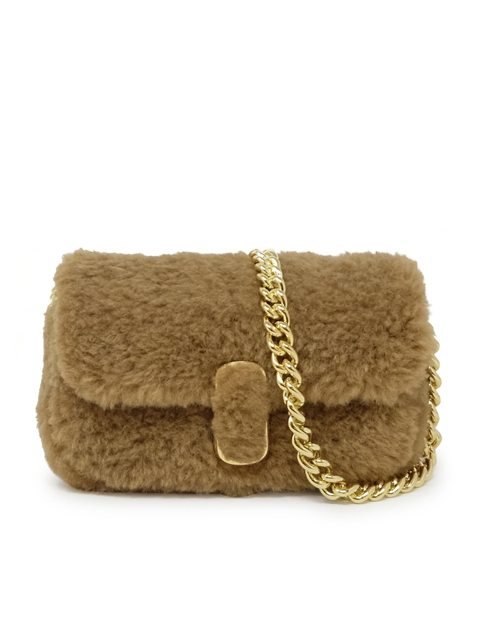 Marc Jacobs Camel Synthetic Fur The Mini Bag