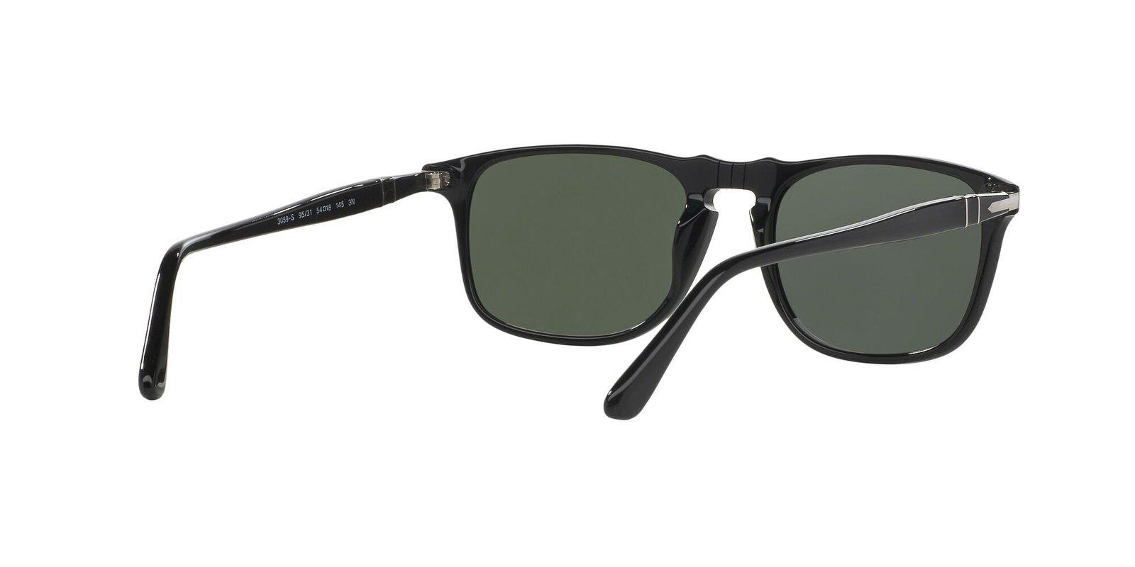 Persol Rectangle Frame Sunglasses In Black