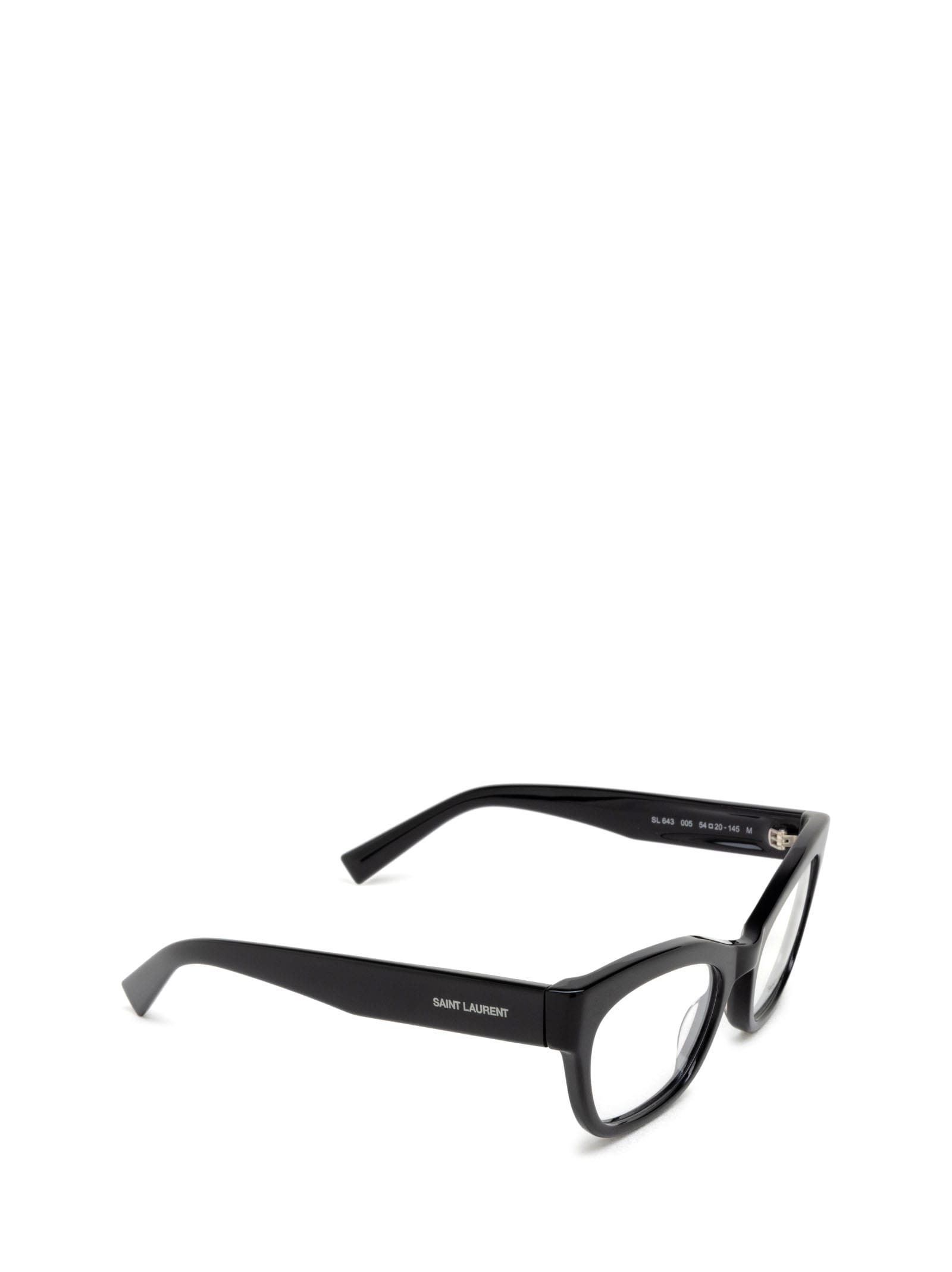 Shop Saint Laurent Sl 643 Black Glasses