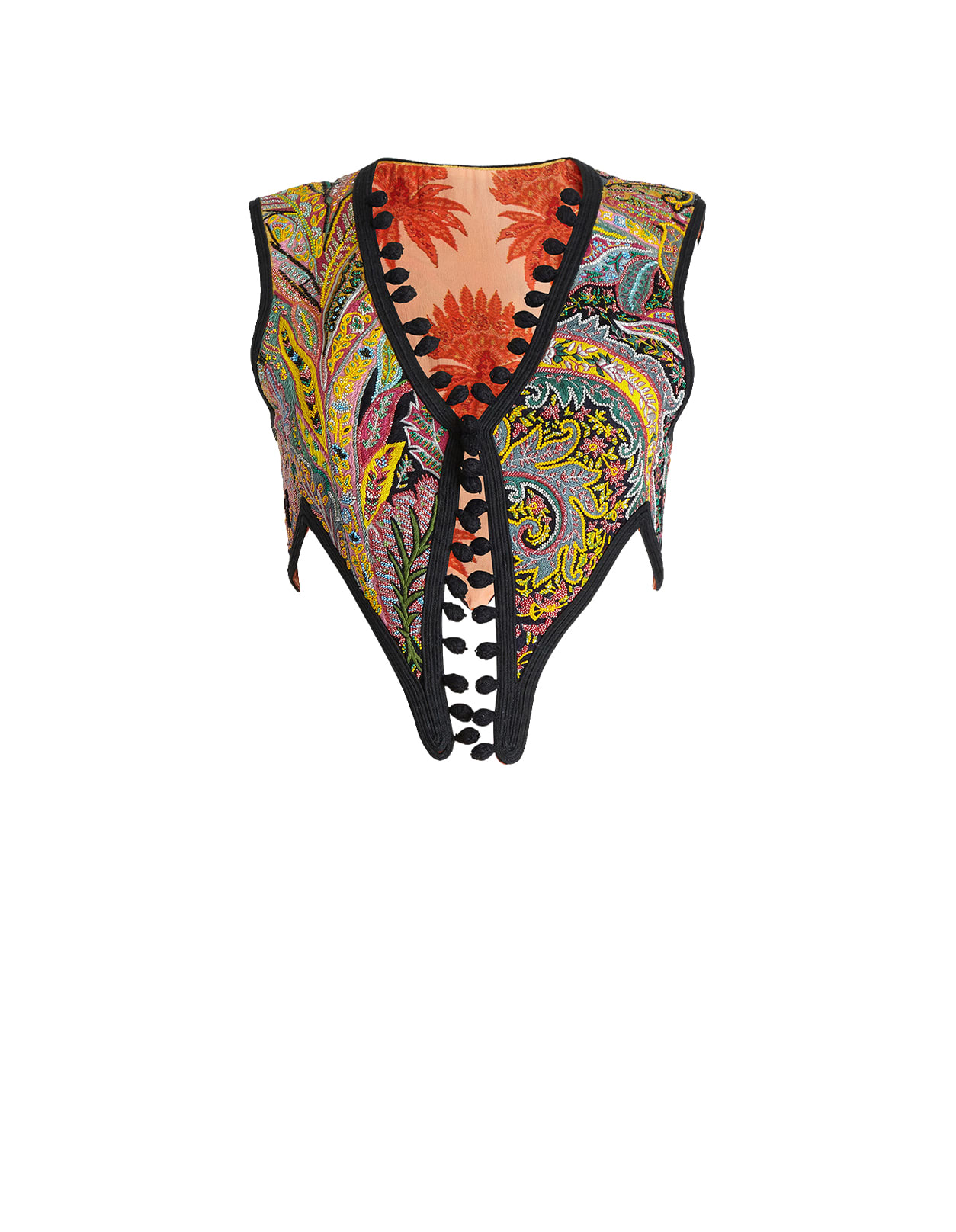 Etro Woman Paisley Embroidered Vest