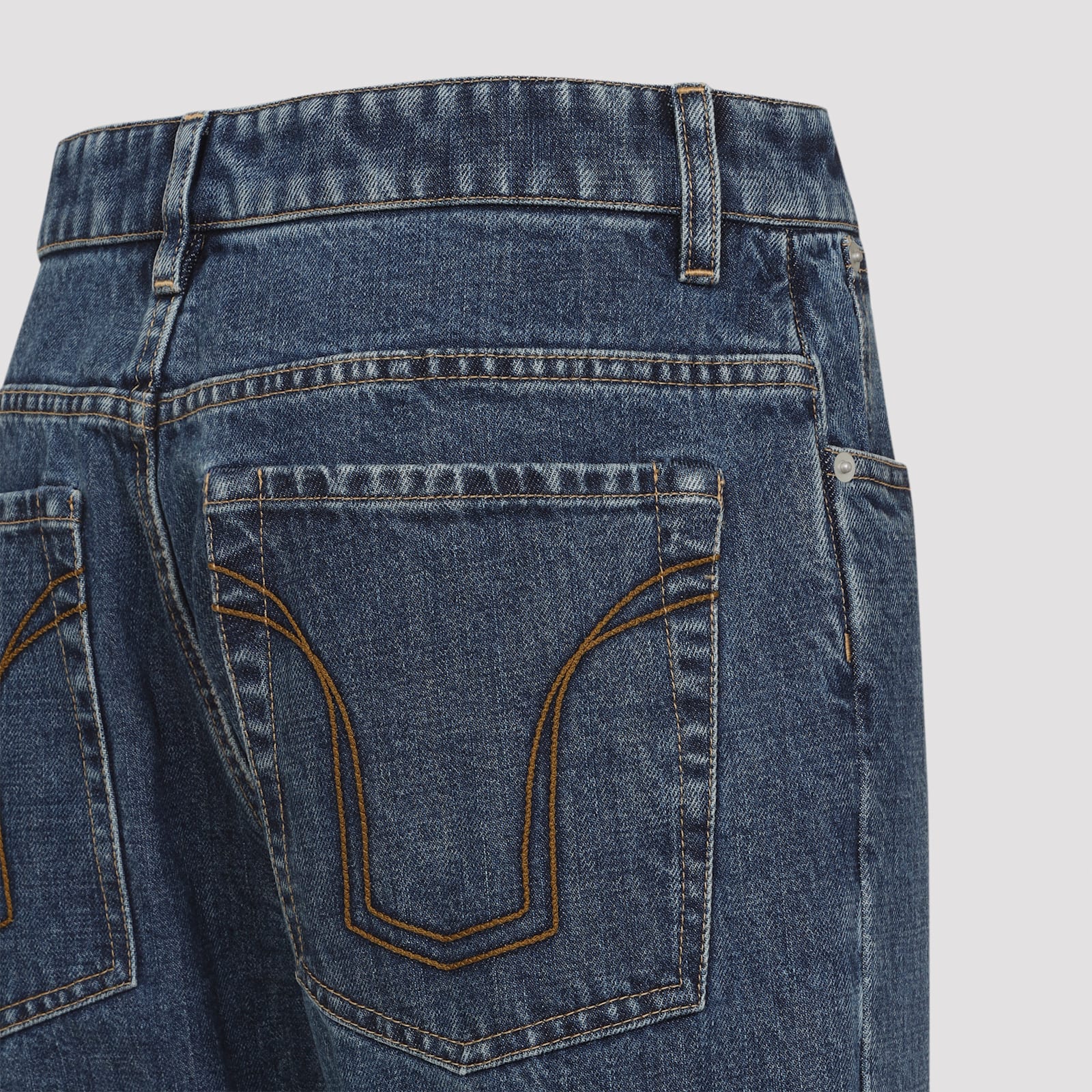 Jil Sander Trouser 114 Treated In Blue