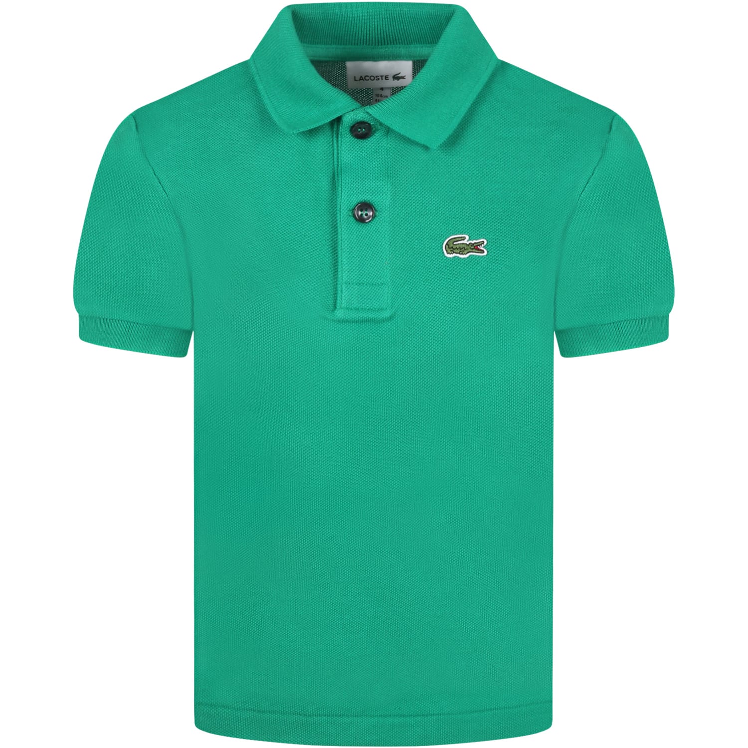 Lacoste Green Polo For Boy With Iconic Crocodile