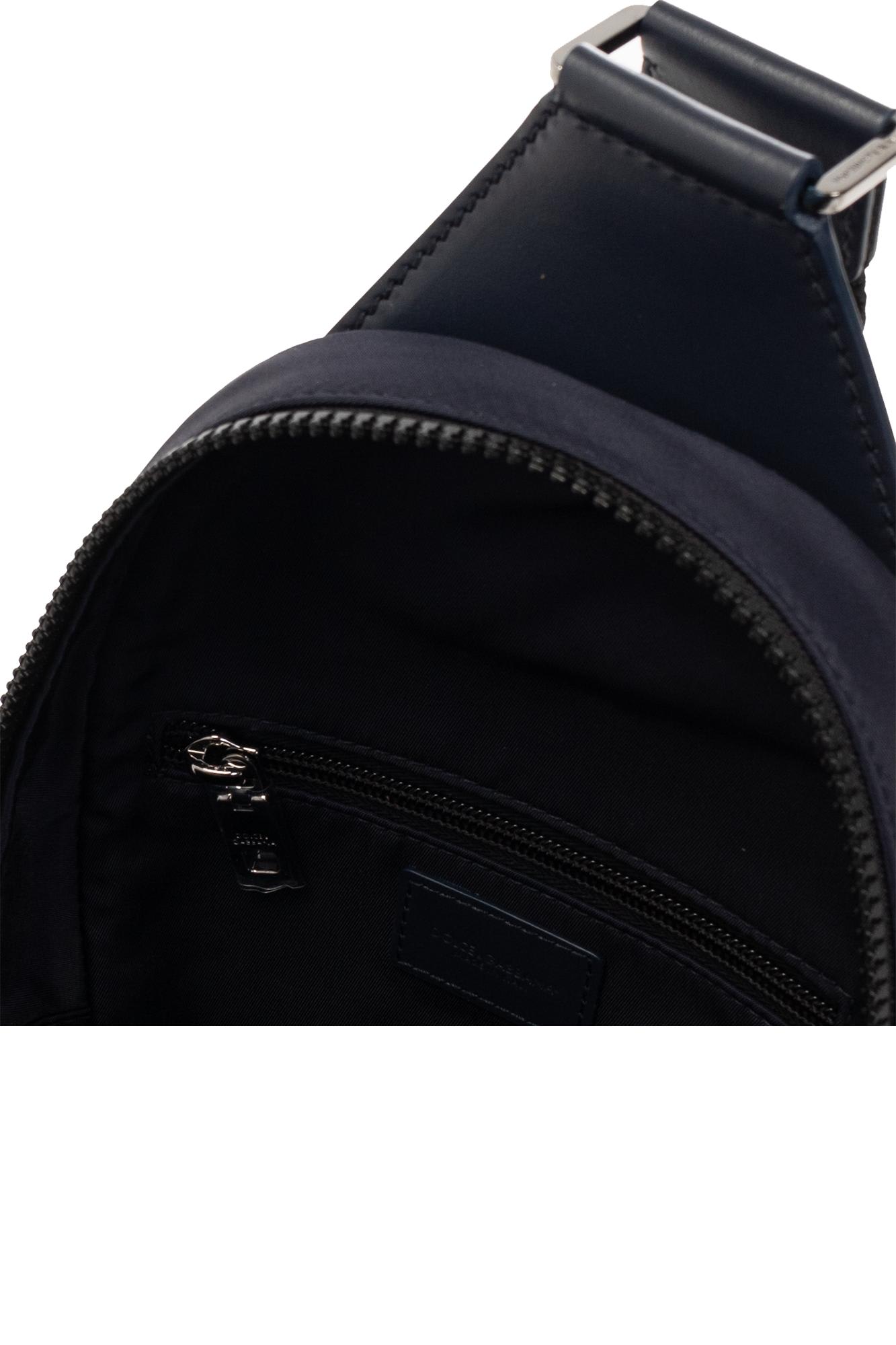 Shop Dolce & Gabbana One-shoulder Backpack In Blue