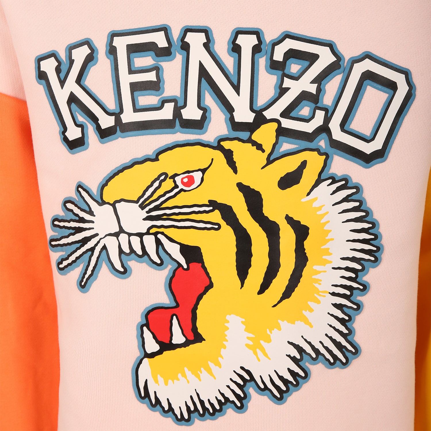 Shop Kenzo Multicolor Dress For Girl With Iconic Tiger And Logo
