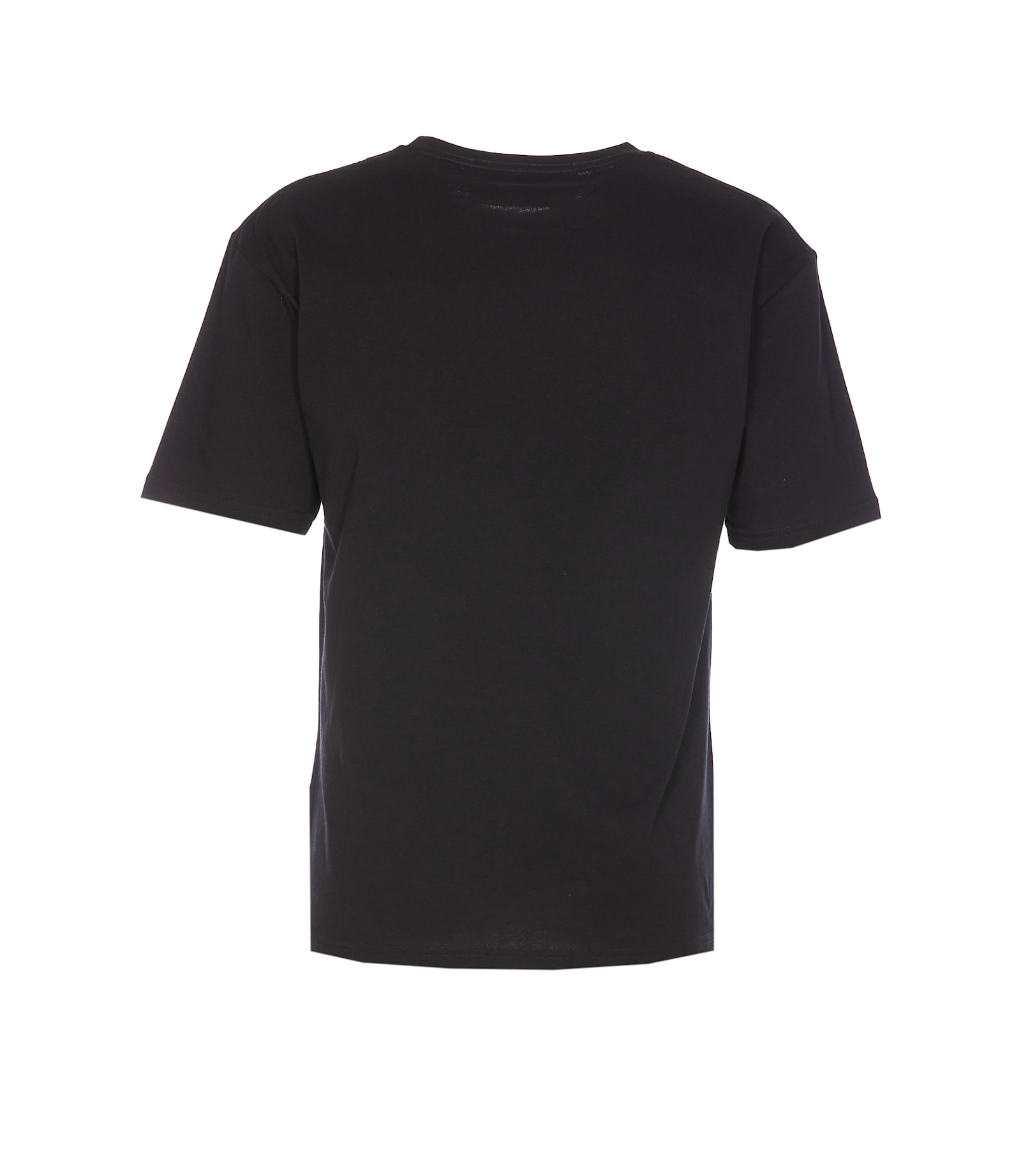 Valentino Crew Neck Short Sleeves T-shirts In Black
