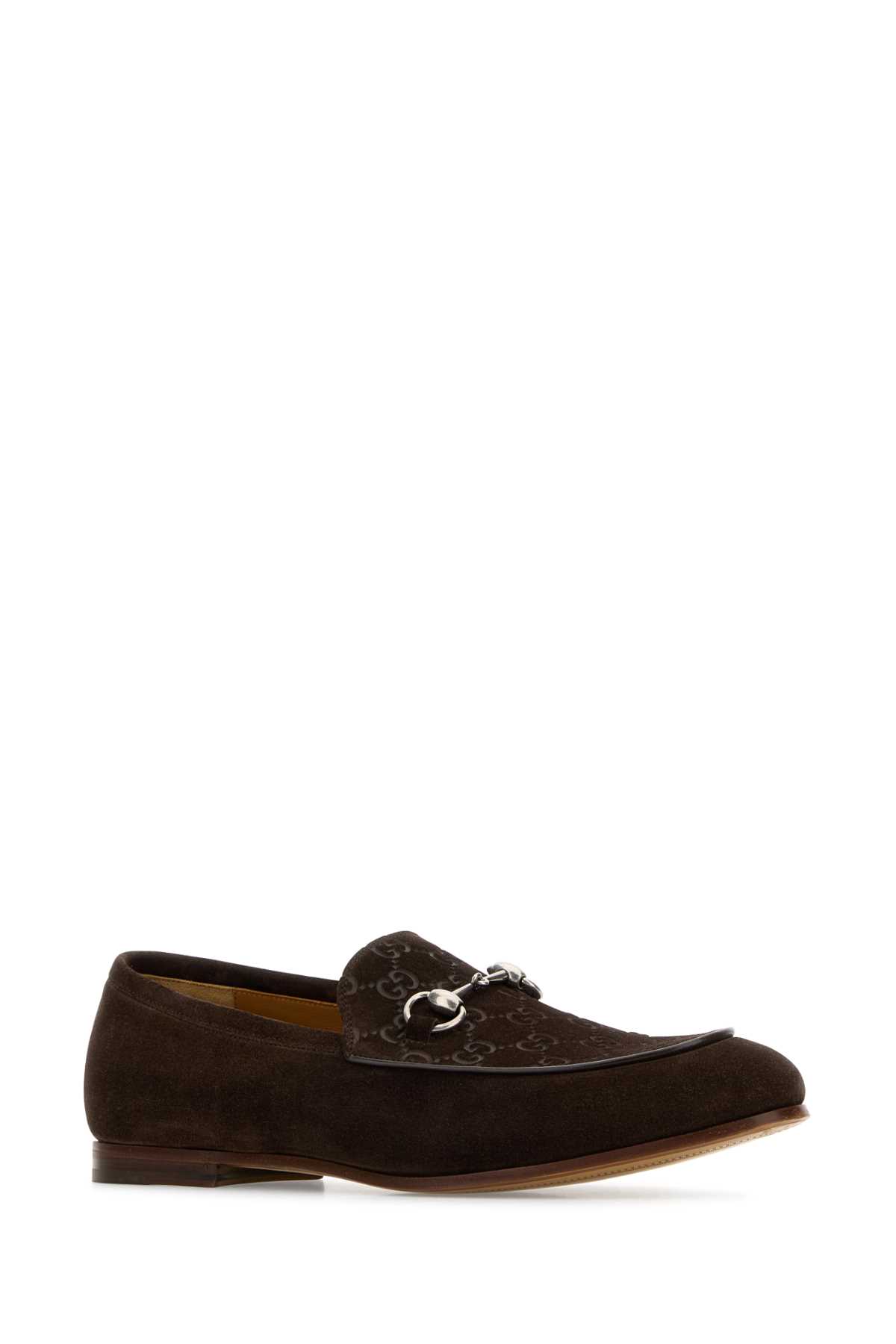 Shop Gucci Brown Suede Loafers In Nightcocoanconc