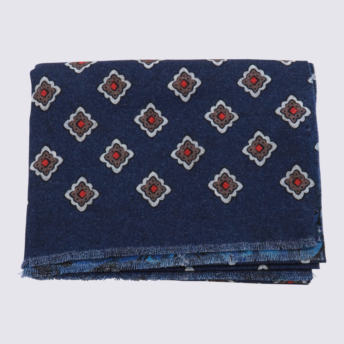 Blue Wool Scarves