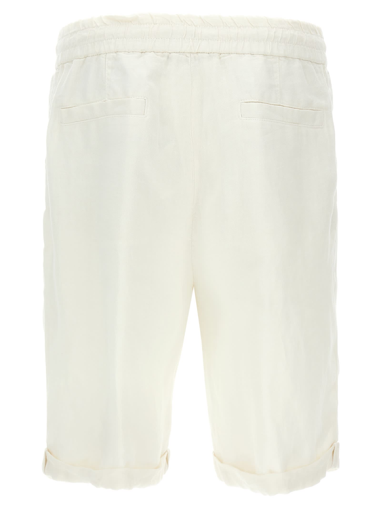 BRUNELLO CUCINELLI LINEN BERMUDA SHORTS