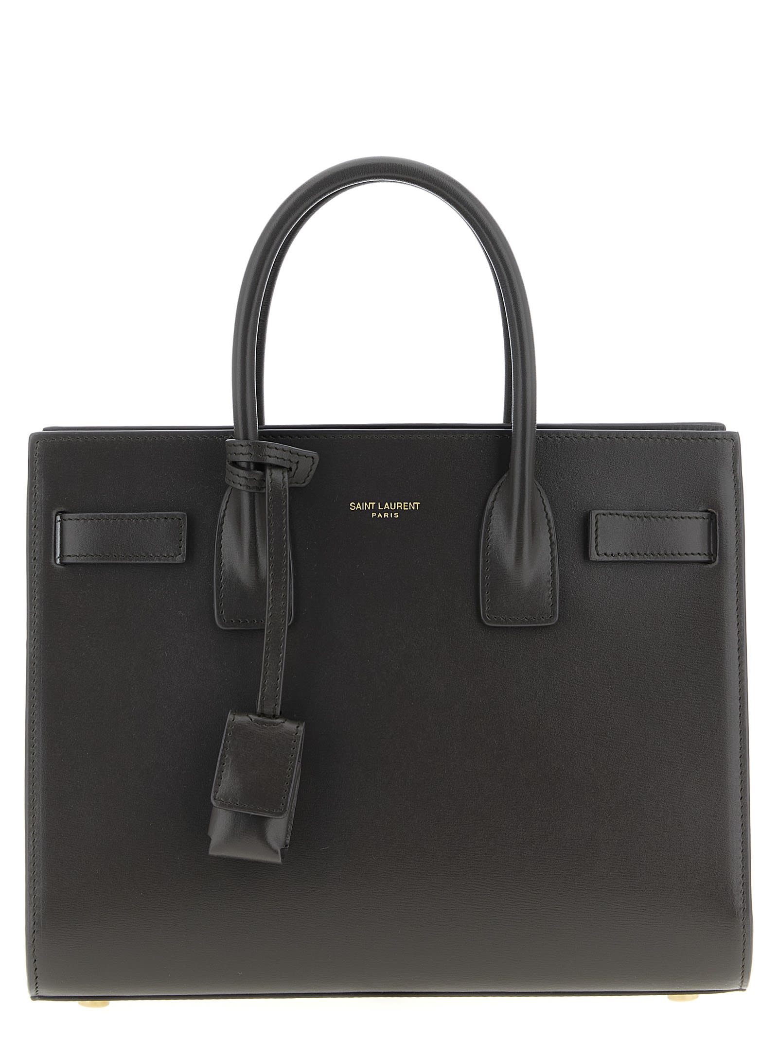 Saint Laurent Sac De Jour Baby In Smooth Leather Bags In Gray