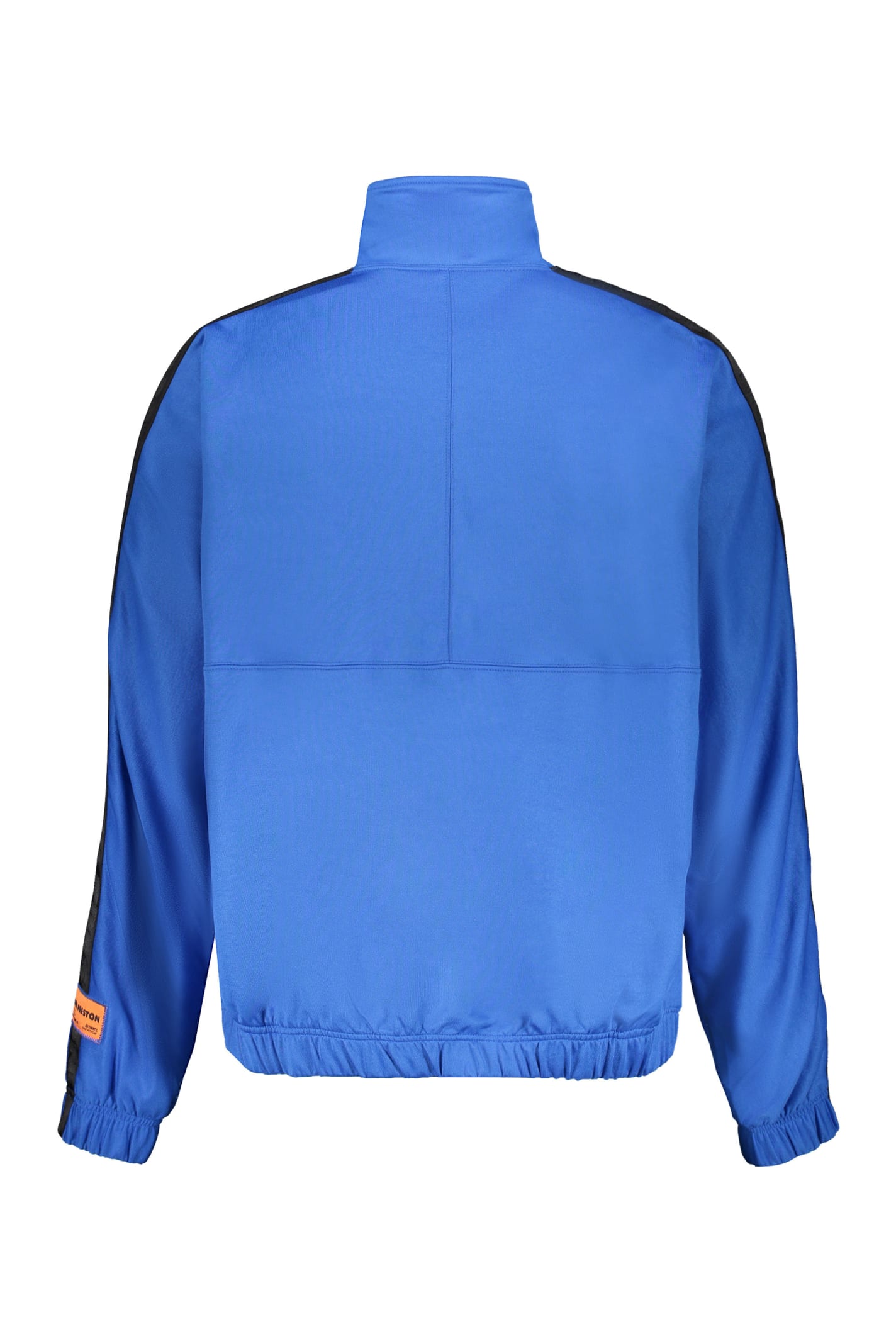 Shop Heron Preston Techno Fabric Full-zip Sweatshirt In Blue