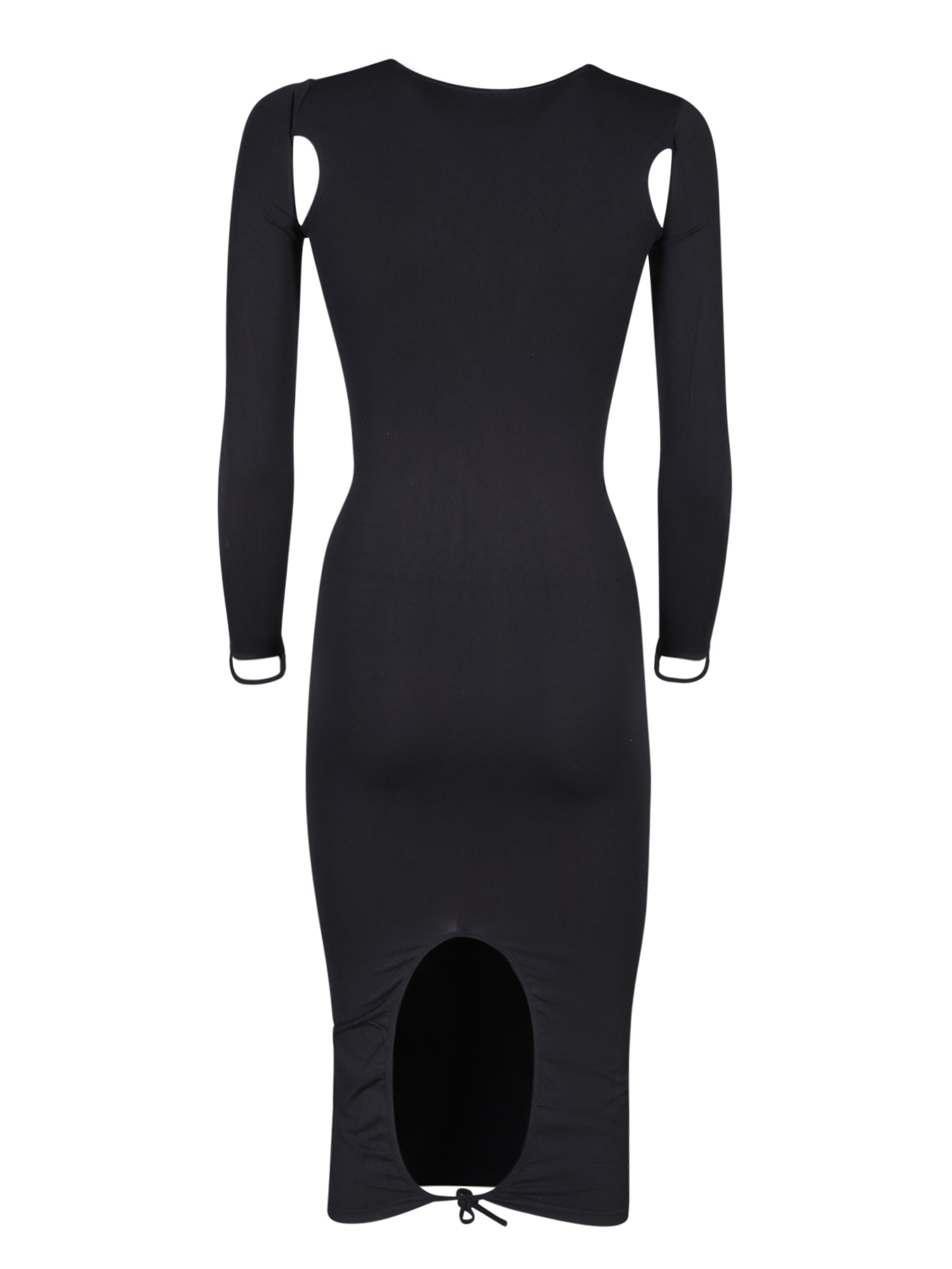 Shop Andreädamo Cut-out Details Black Dress