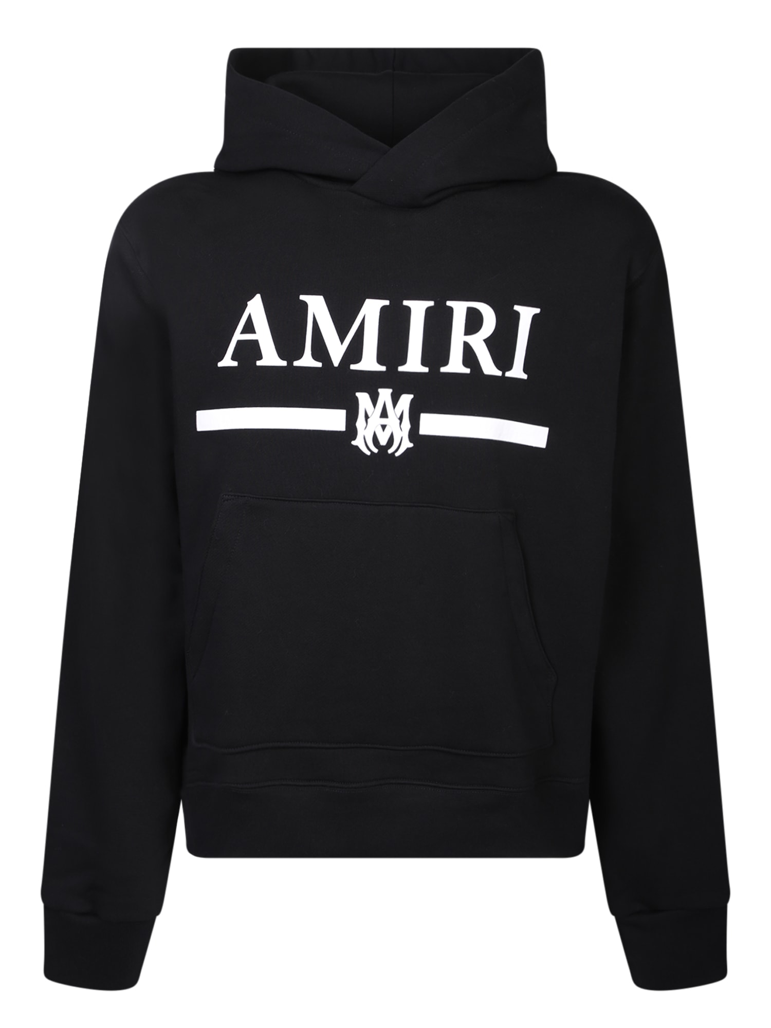 Shop Amiri M.a Bar Logo-print Hoodie In Black