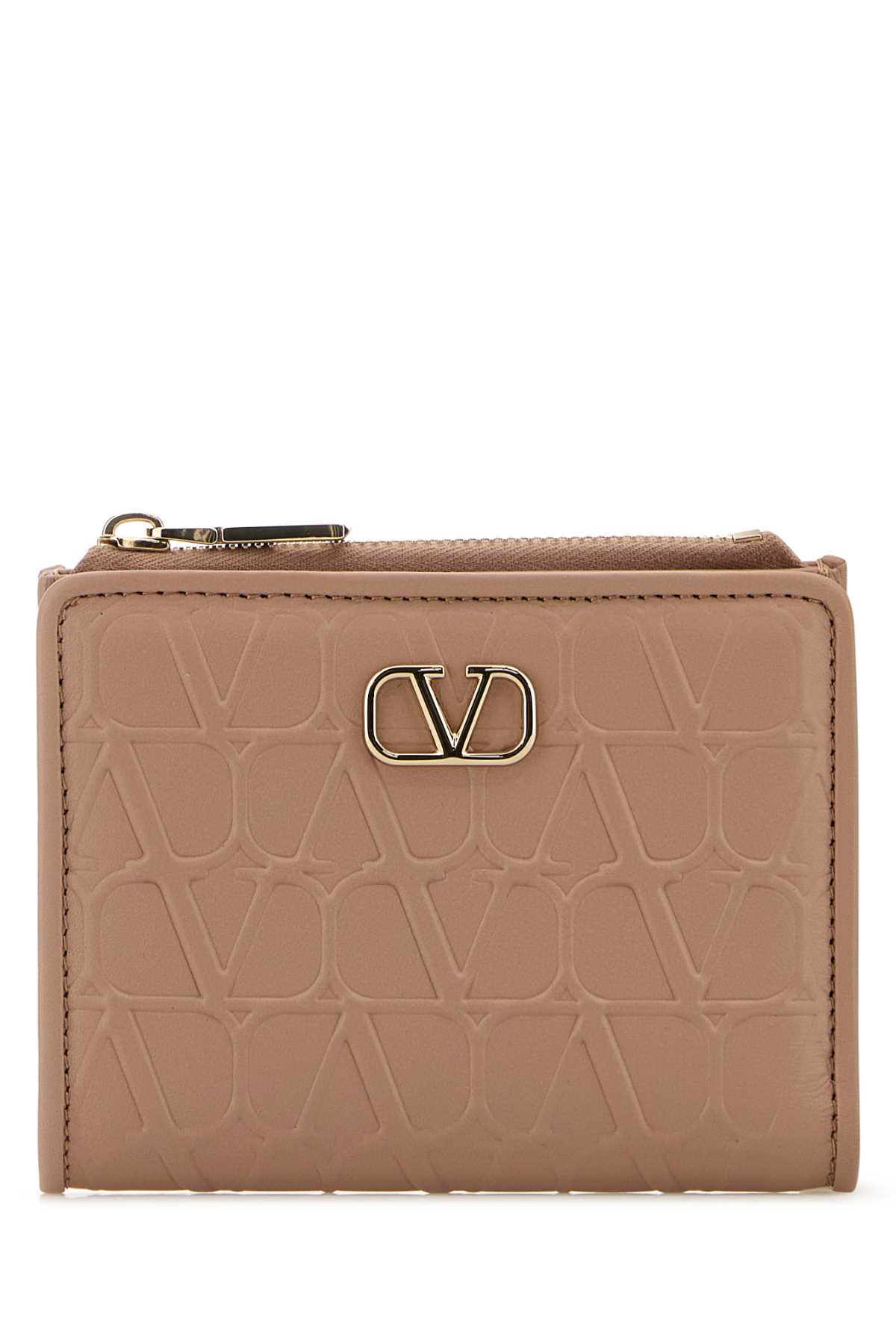 VALENTINO GARAVANI POWDER PINK LEATHER WALLET 