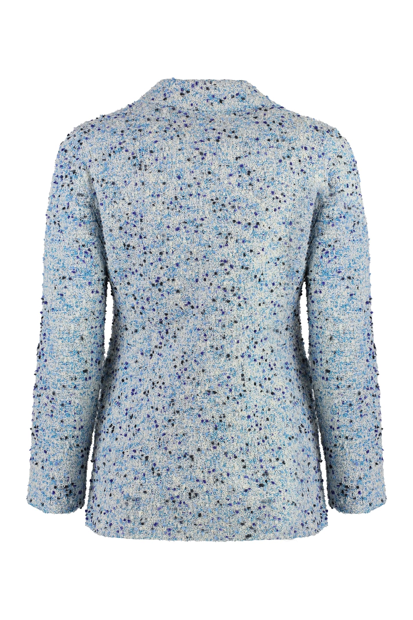 Alfieri &amp; St.john Tweed Blazer In Multicolor