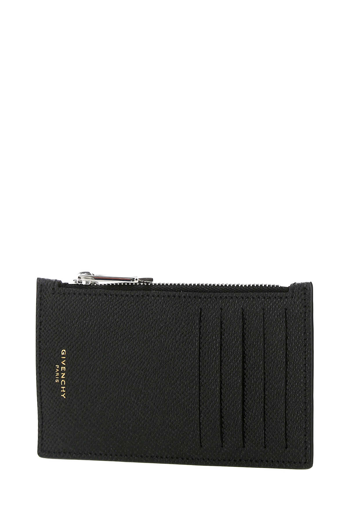 Givenchy Black Leather Card Holder In 001