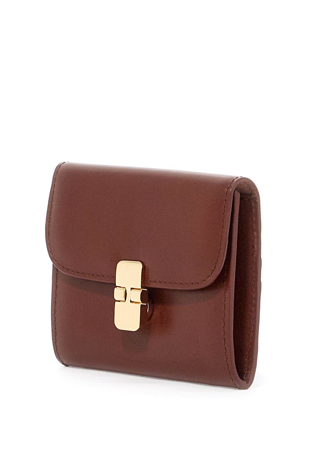 Shop Apc Compact Grace Wallet In Noisette (brown)