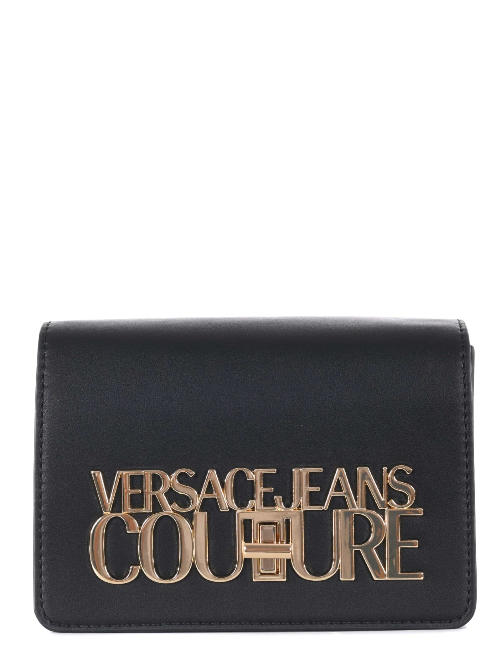 Versace Jeans Couture logo Lock Eco-leather Handbag