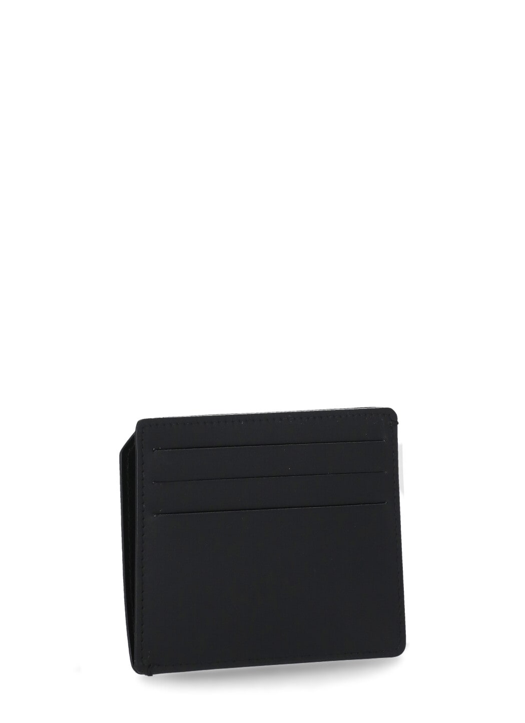 Shop Maison Margiela Four Stitches Card Holder In Black