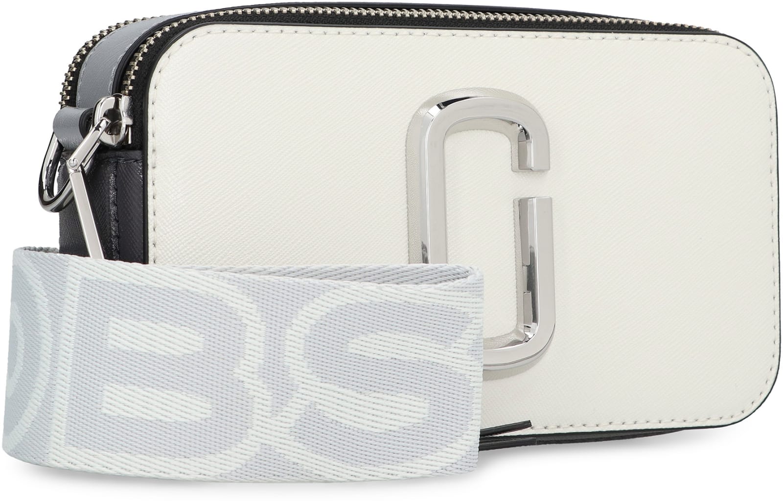 Shop Marc Jacobs The Snapshot Leather Camera Bag In White