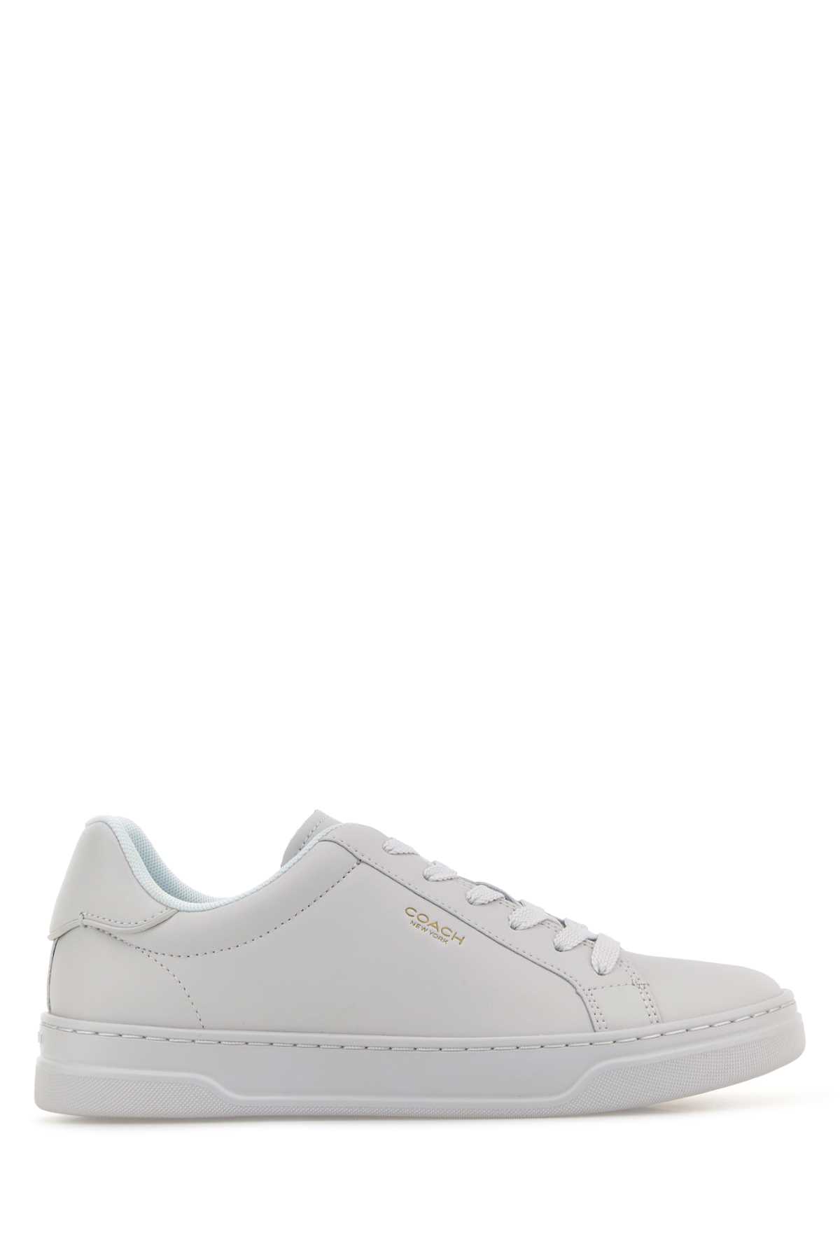 White Leather High Line Sneakers