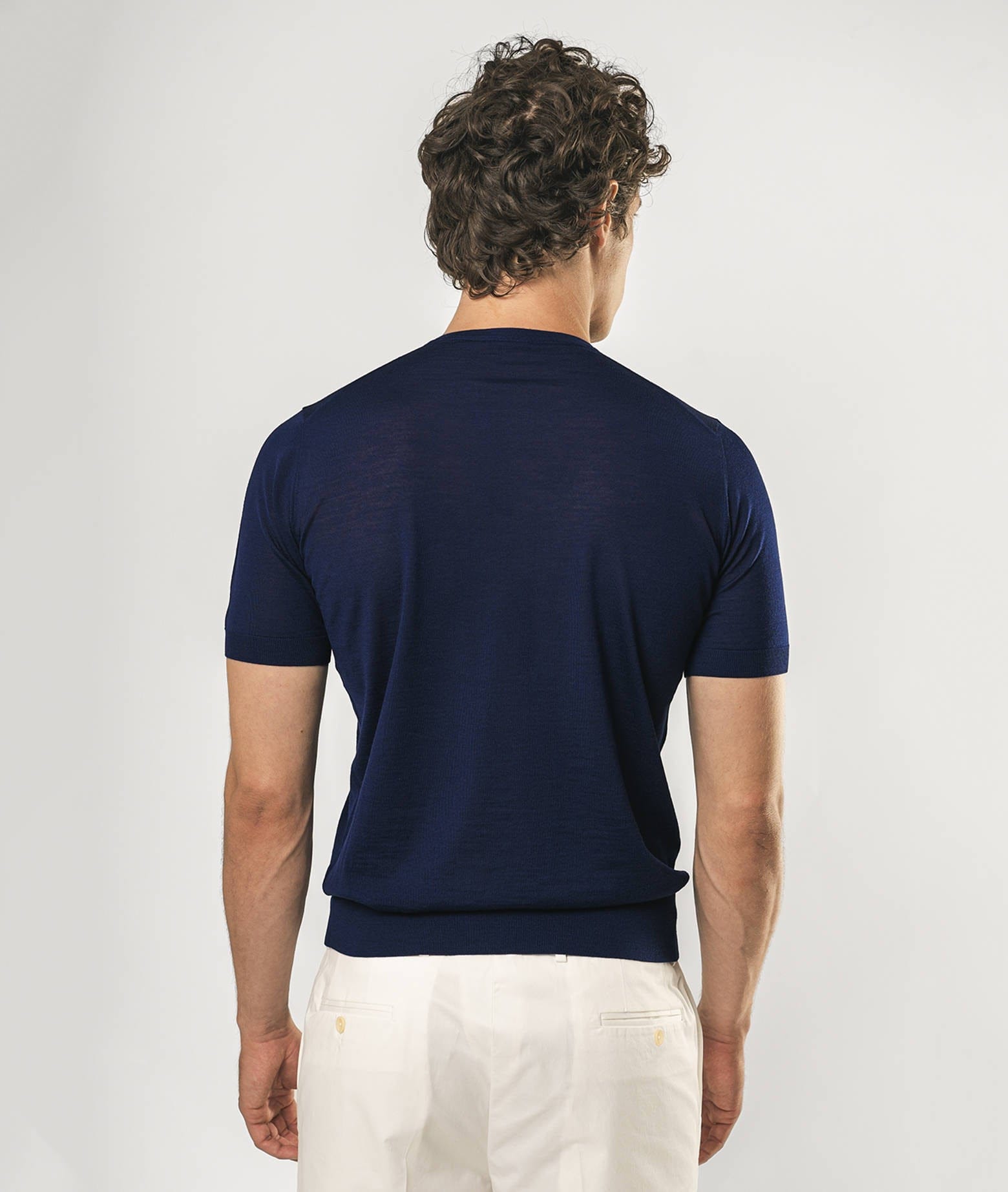 Shop Larusmiani Crewneck Roquebrune T-shirt In Darkblue