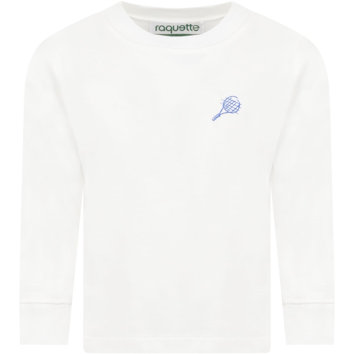 Raquette White T-shirt For Kids