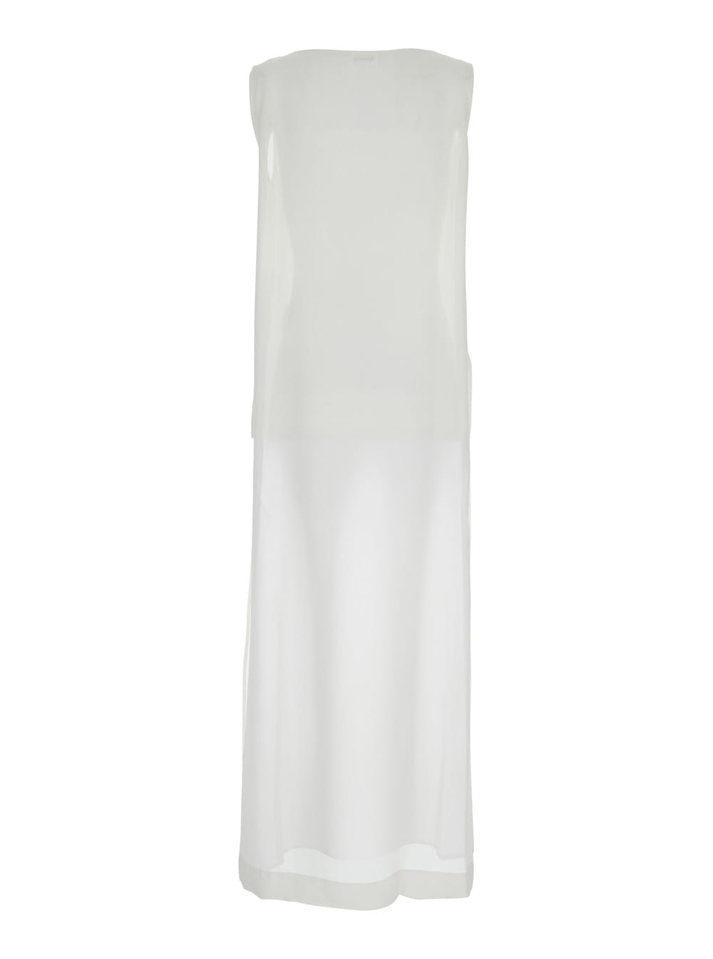 P.A.R.O.S.H WHITE SILK BLOUSE 