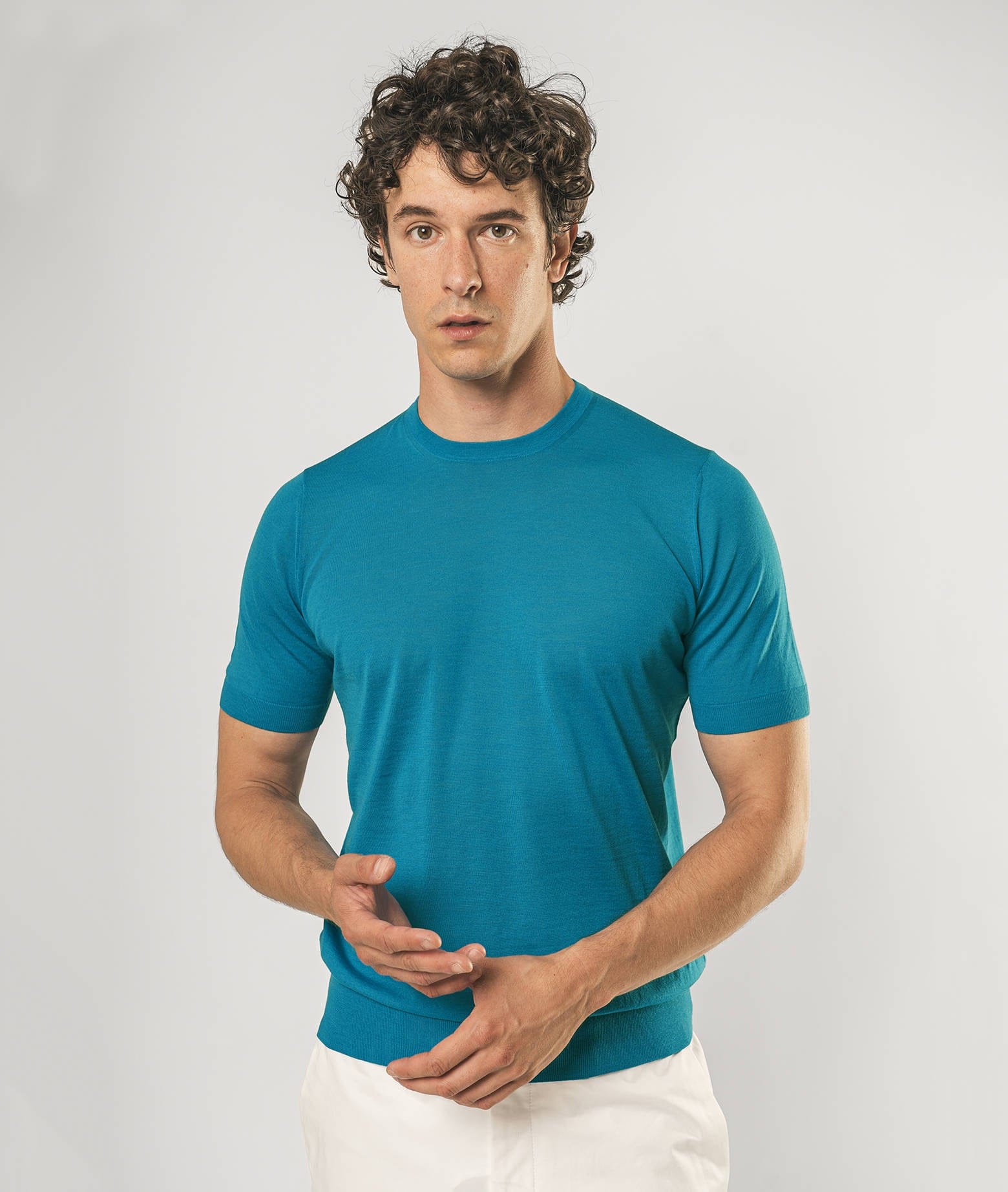 Larusmiani Crewneck Roquebrune T-shirt In Skyblue