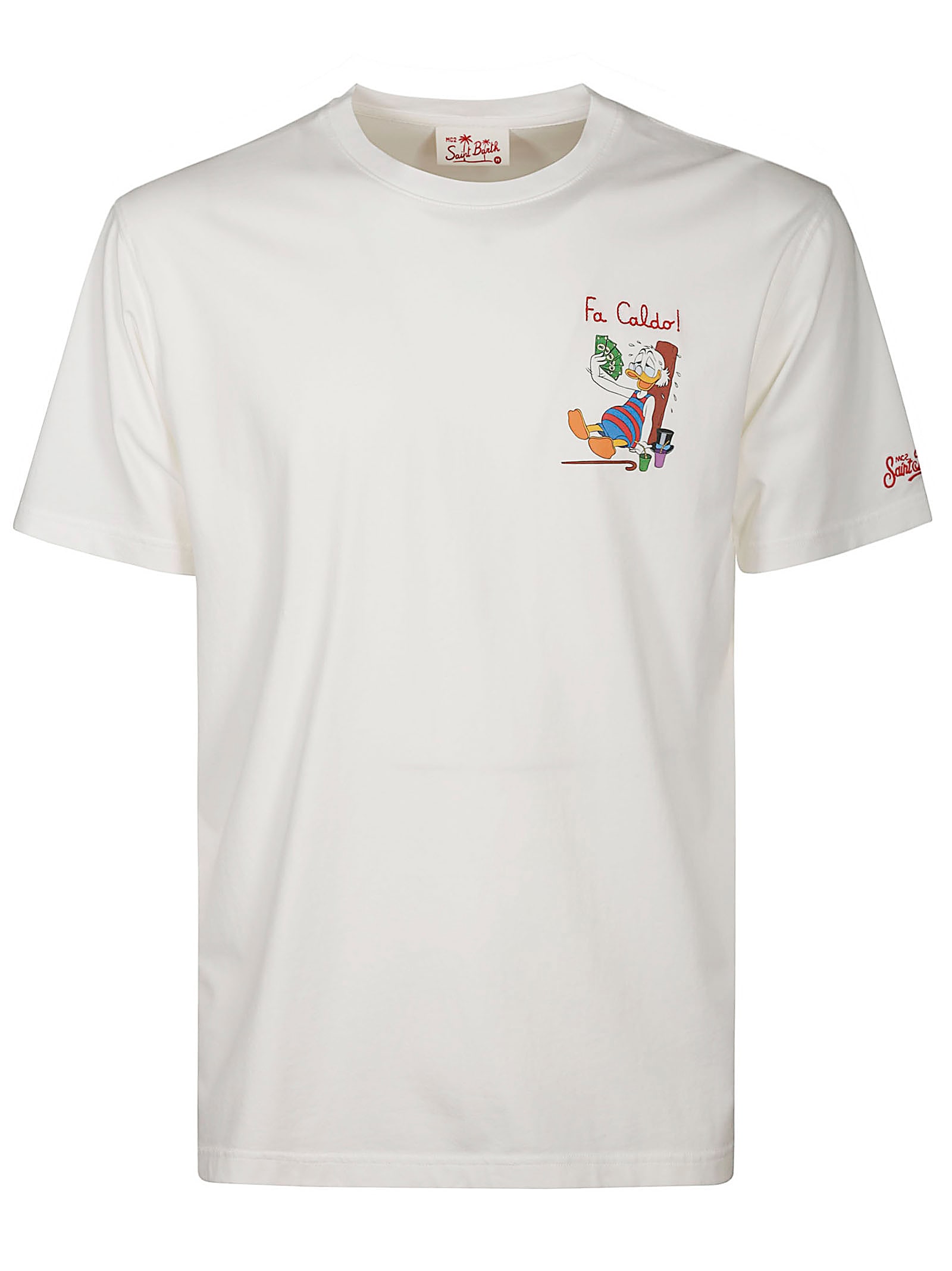 Mc2 Saint Barth Tshirt Man In White