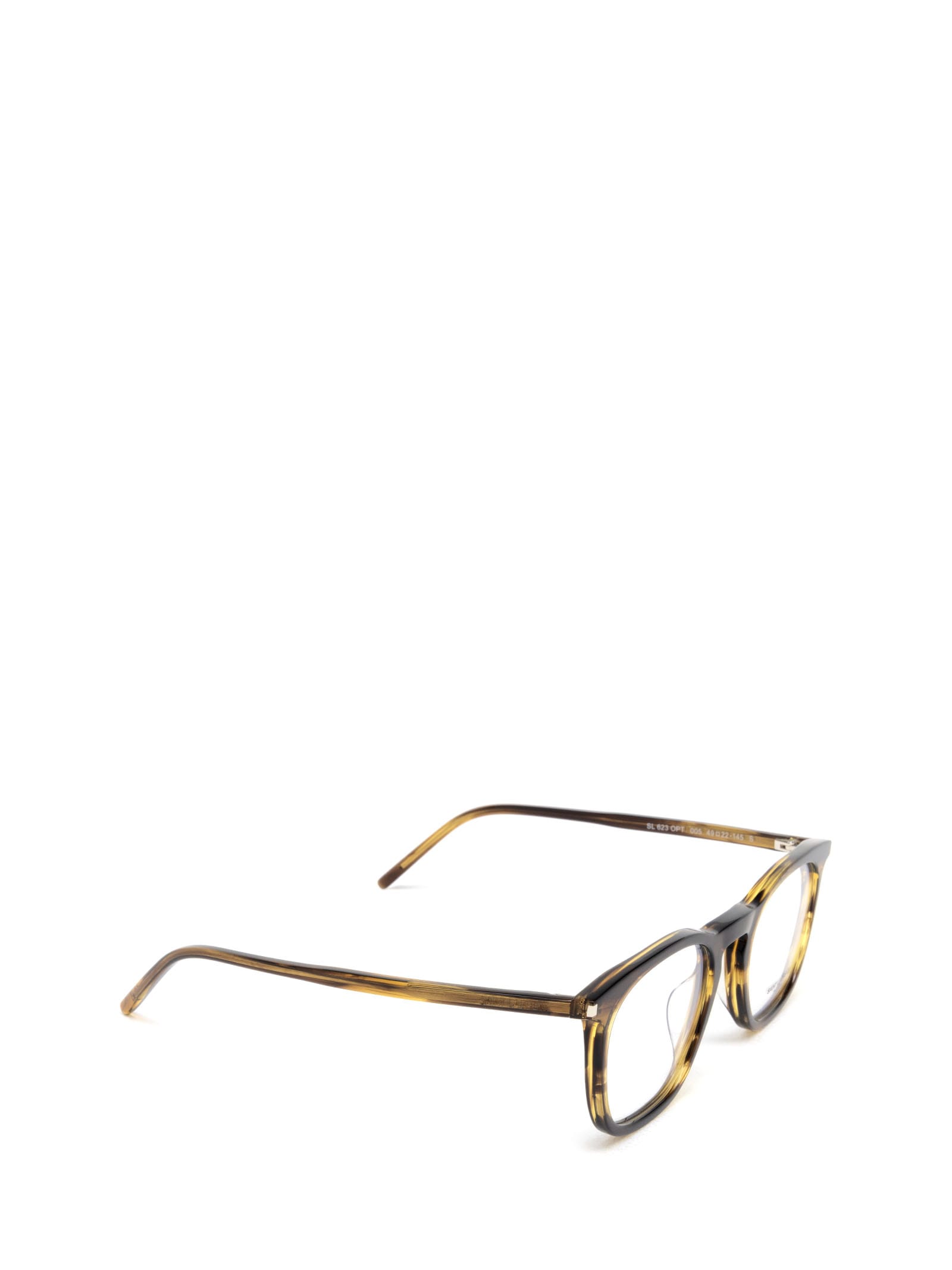 Shop Saint Laurent Sl 623 Opt Havana Glasses