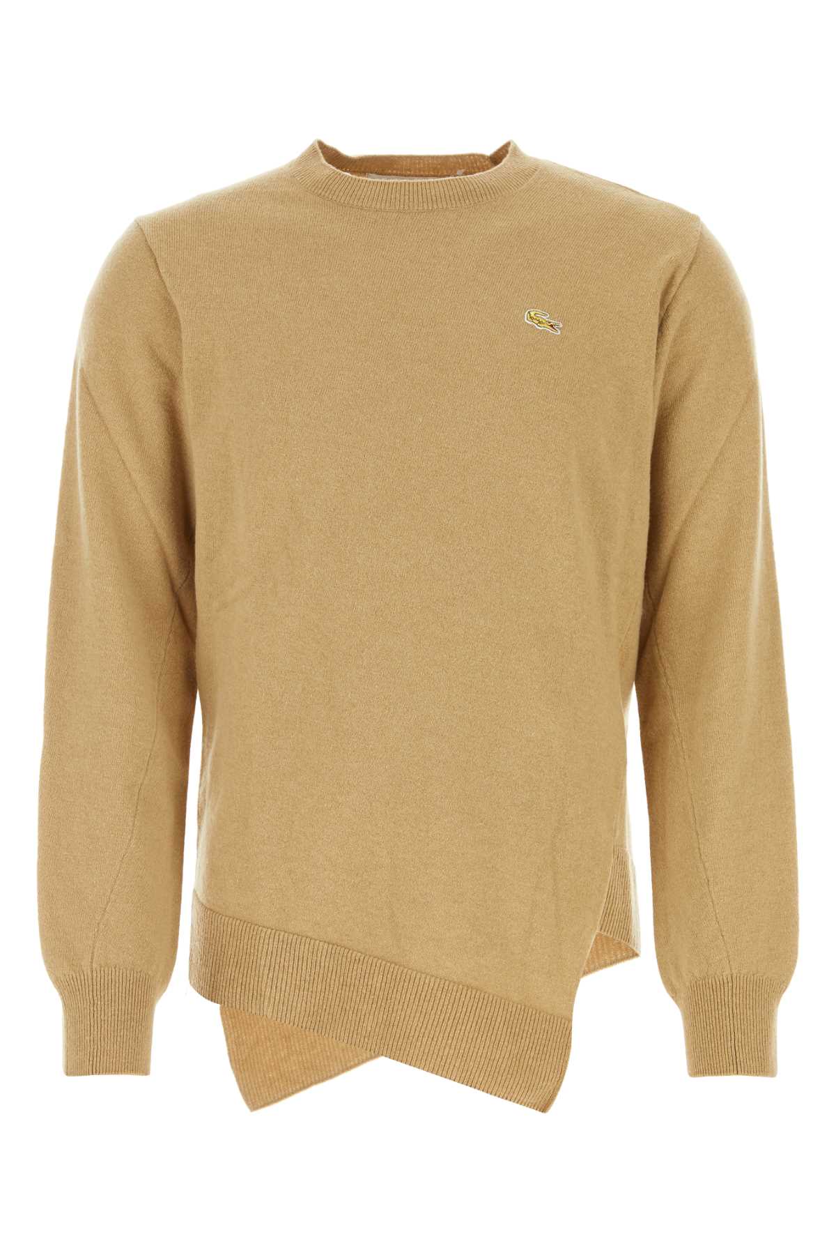 Camel Wool Comme Des Garã§ons Shirt X Lacoste Sweater